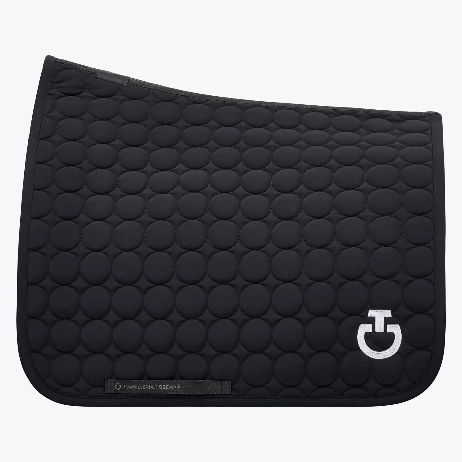Dressage saddle pad in quilted cotton fabric