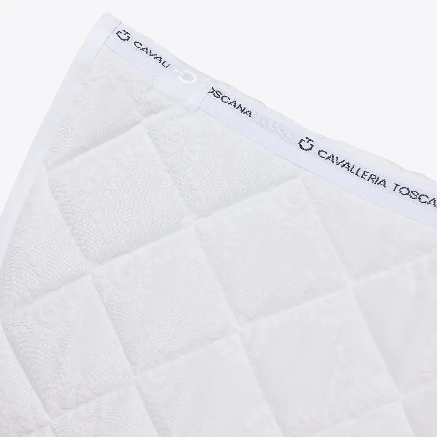 Cavalleria Toscana Dressage Horse Saddle pad WHITE-2