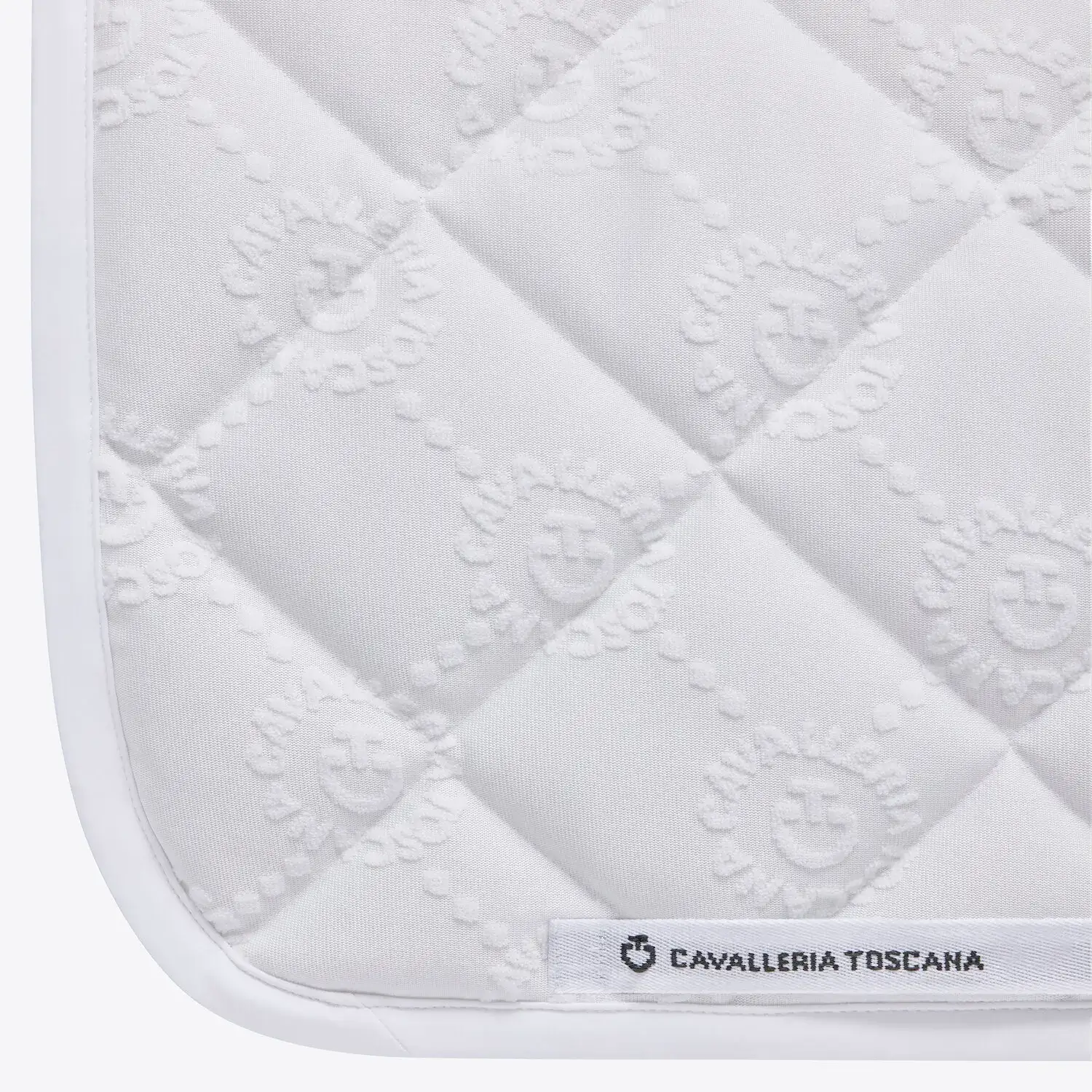 Cavalleria Toscana Dressage Horse Saddle pad WHITE-3