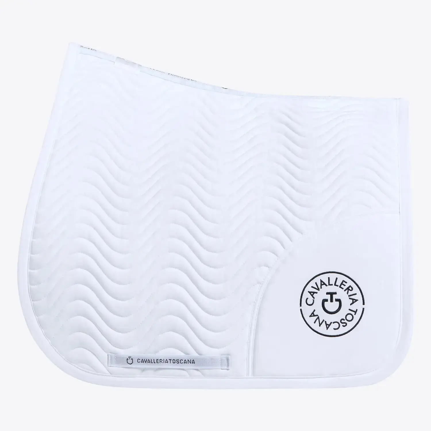 Cavalleria Toscana Dressage horse saddle pad WHITE-1