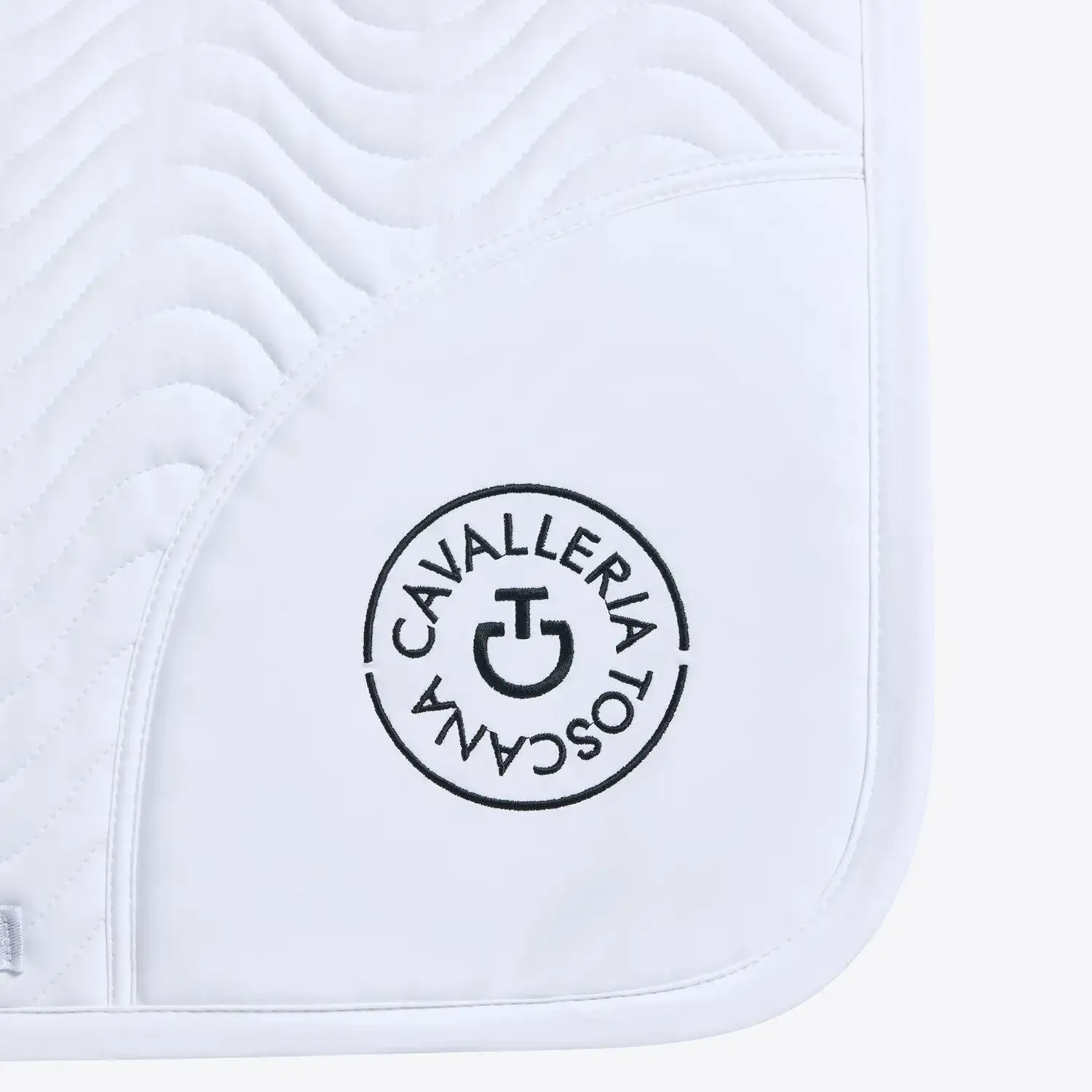 Cavalleria Toscana Dressage horse saddle pad WHITE-3