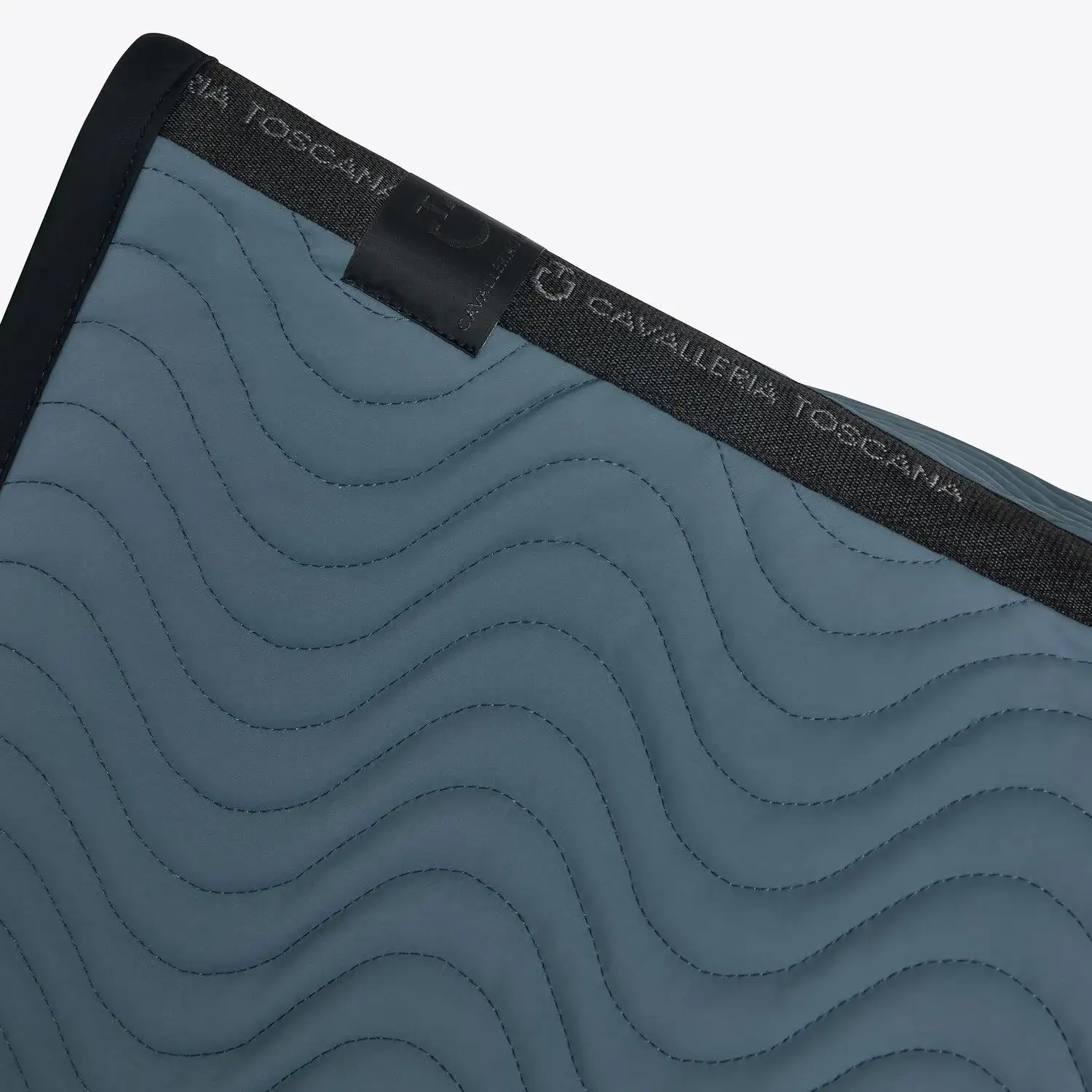 Cavalleria Toscana Sottosella da Dressage in cotone trapuntato PETROLEUM-2