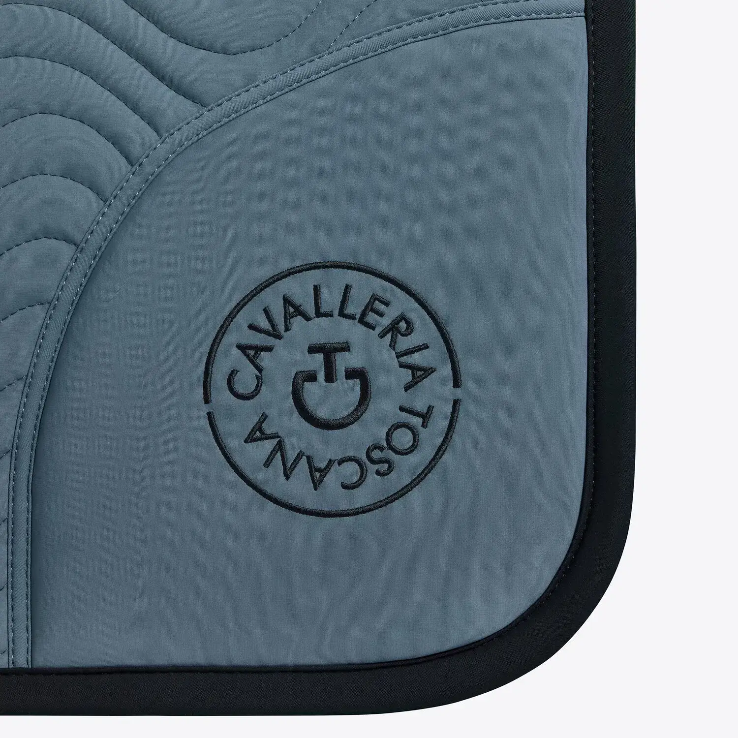 Cavalleria Toscana Sottosella da Dressage in cotone trapuntato PETROLEUM-3