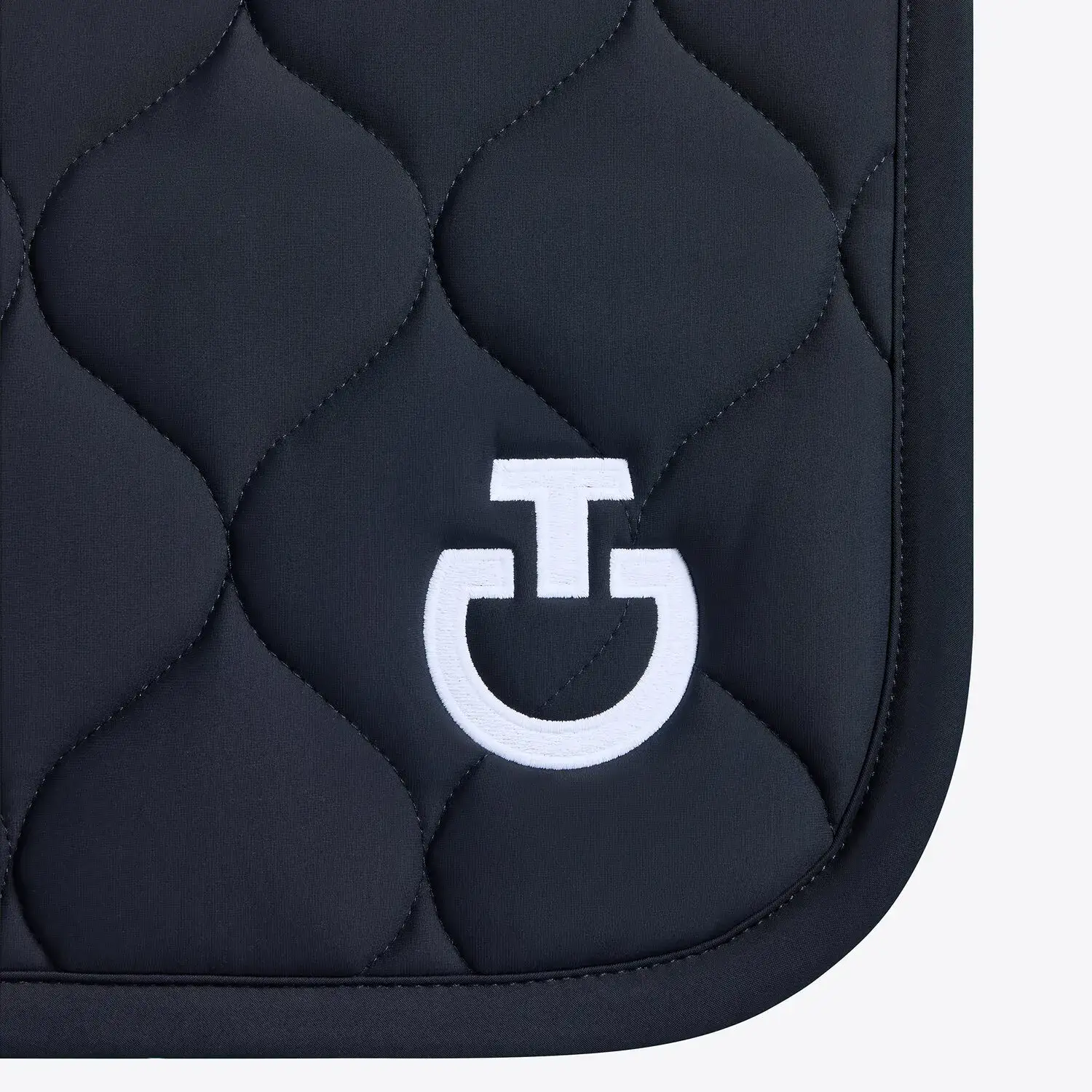 Cavalleria Toscana Circular-quilted jumping saddle pad DARK BLUE/DARK BLUE-3