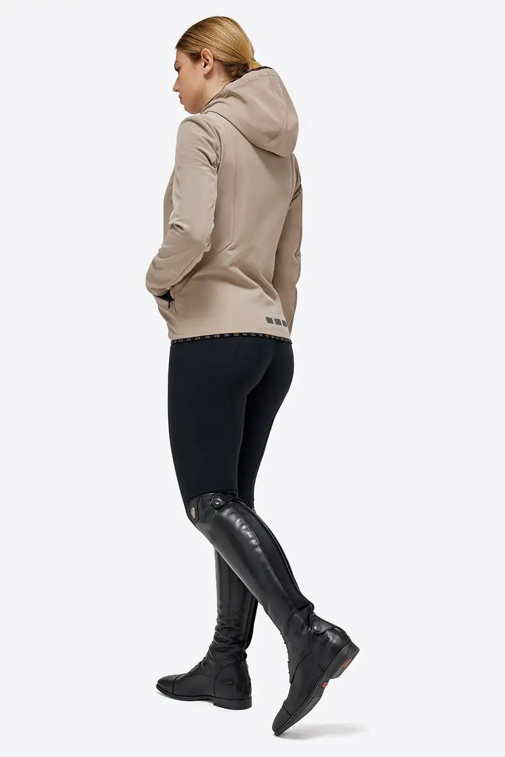 Rider's Gene RG Jersey Hooded Zip Softshell Jacket 1005 HAZELNUT-3