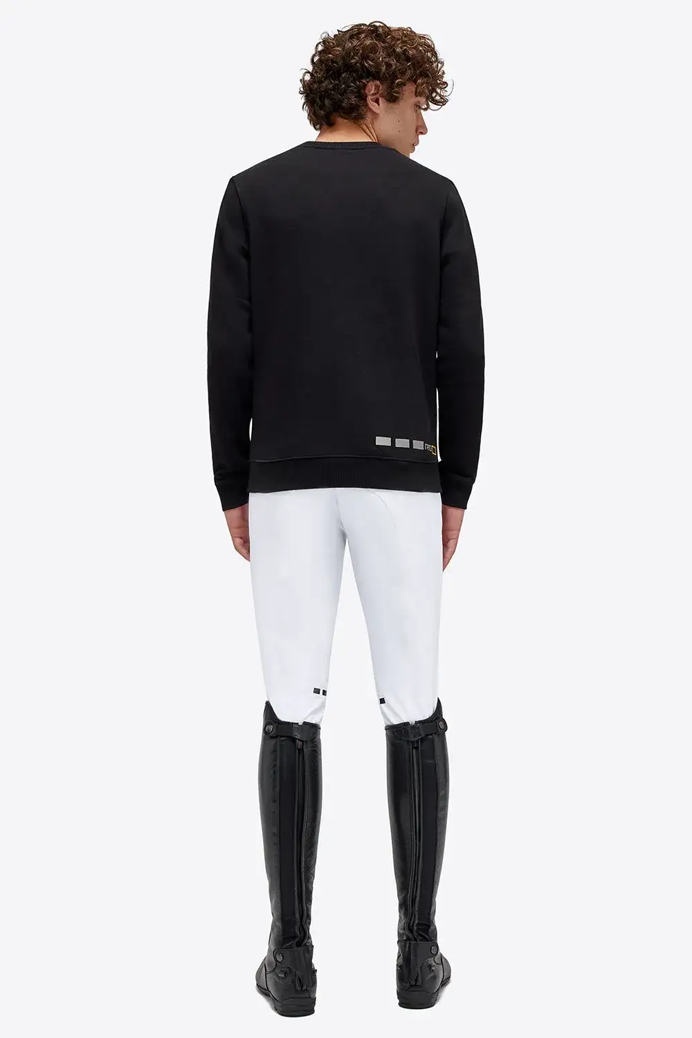 Rider's Gene RG Cotton Crew Neck Sweatshirt BLACK-3