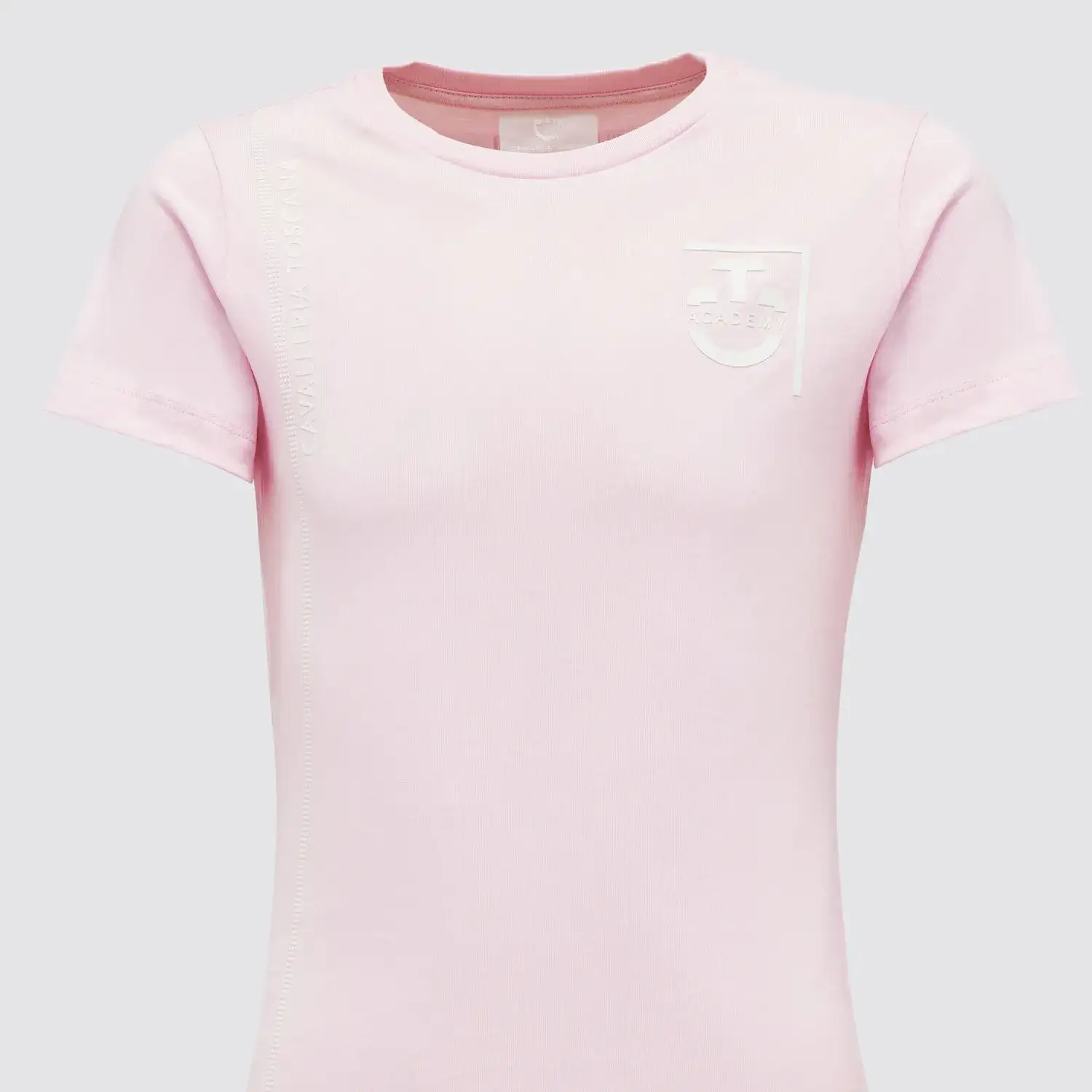 Cavalleria Toscana Girl's cotton t-shirt LIGHT PINK-2