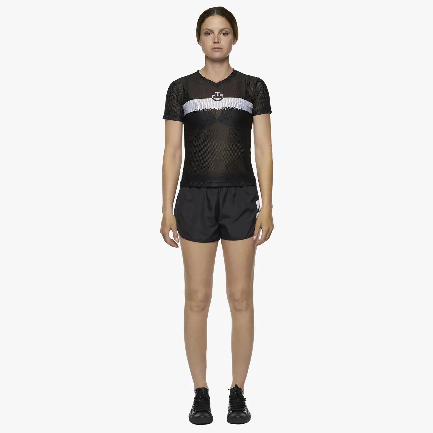 Cavalleria Toscana CTAcademy Women's Training T-Shirt BLACK-1