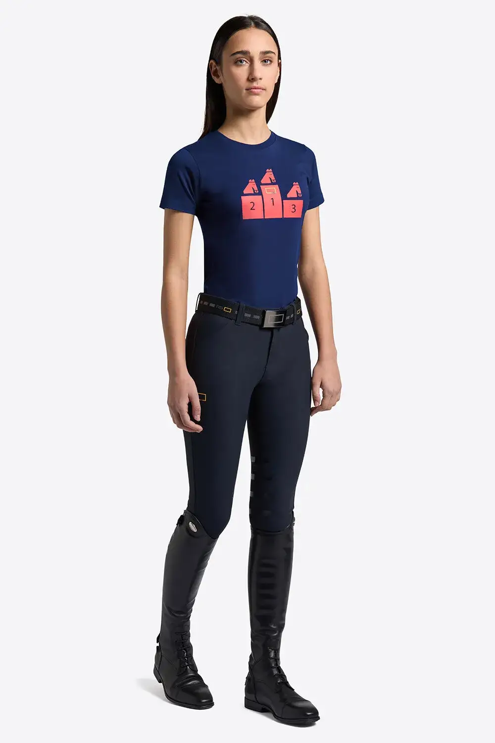 Rider's Gene Rider's Gene girl t-shirt ROYAL BLUE-1