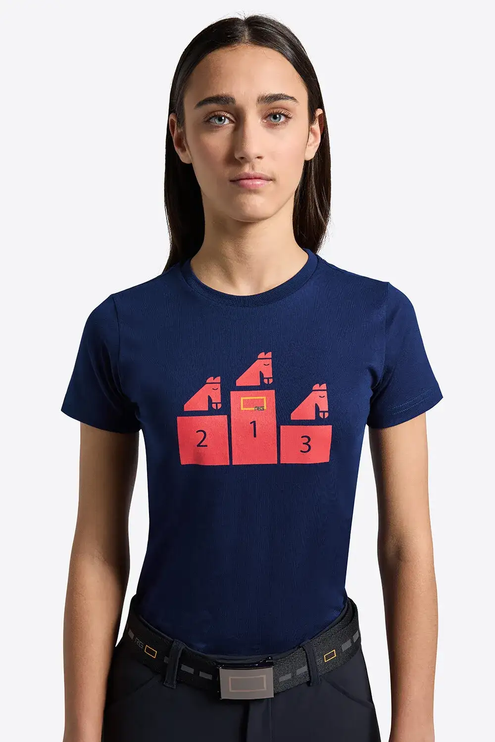 Rider's Gene Rider's Gene girl t-shirt ROYAL BLUE-3