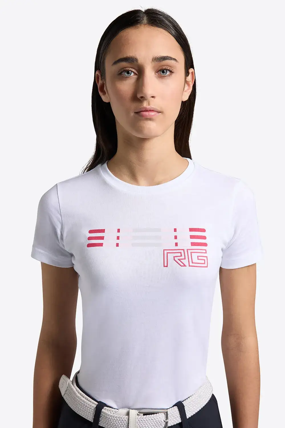 Rider's Gene T-shirt Rider's Gene da bambina WHITE-3