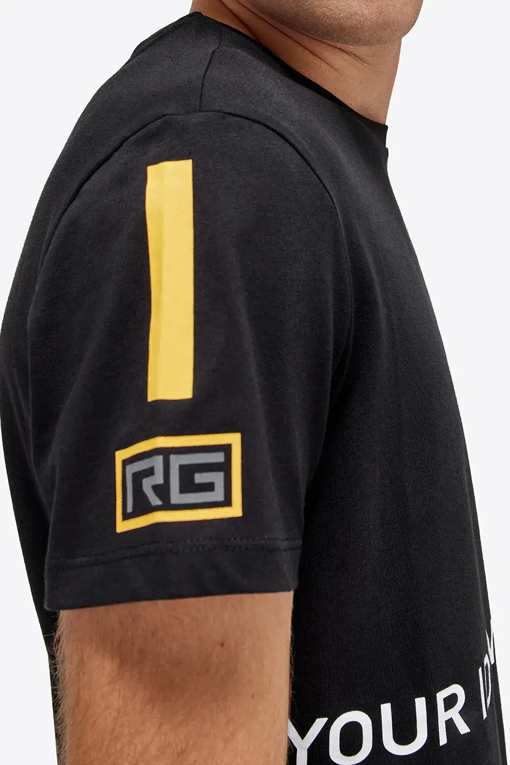Rider's Gene T-shirt uomo con logo RG BLACK-2