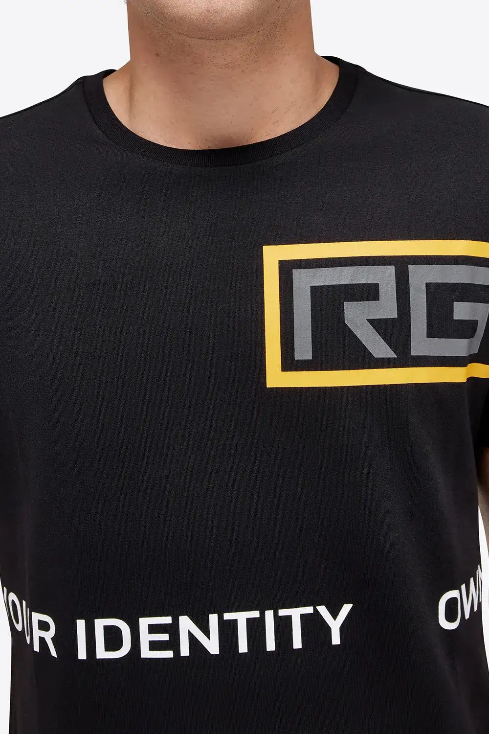 Rider's Gene T-shirt uomo con logo RG BLACK-3