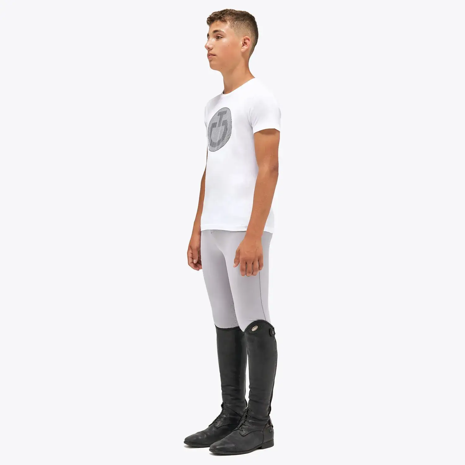 Cavalleria Toscana Boy's Cotton T-Shirt WHITE-2