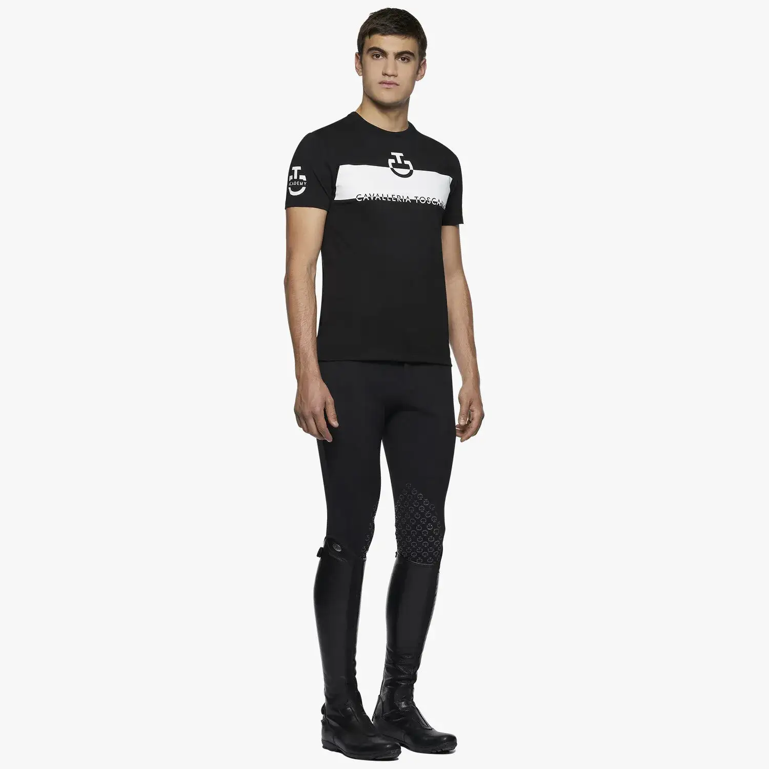 Cavalleria Toscana Men's T-Shirt BLACK-2