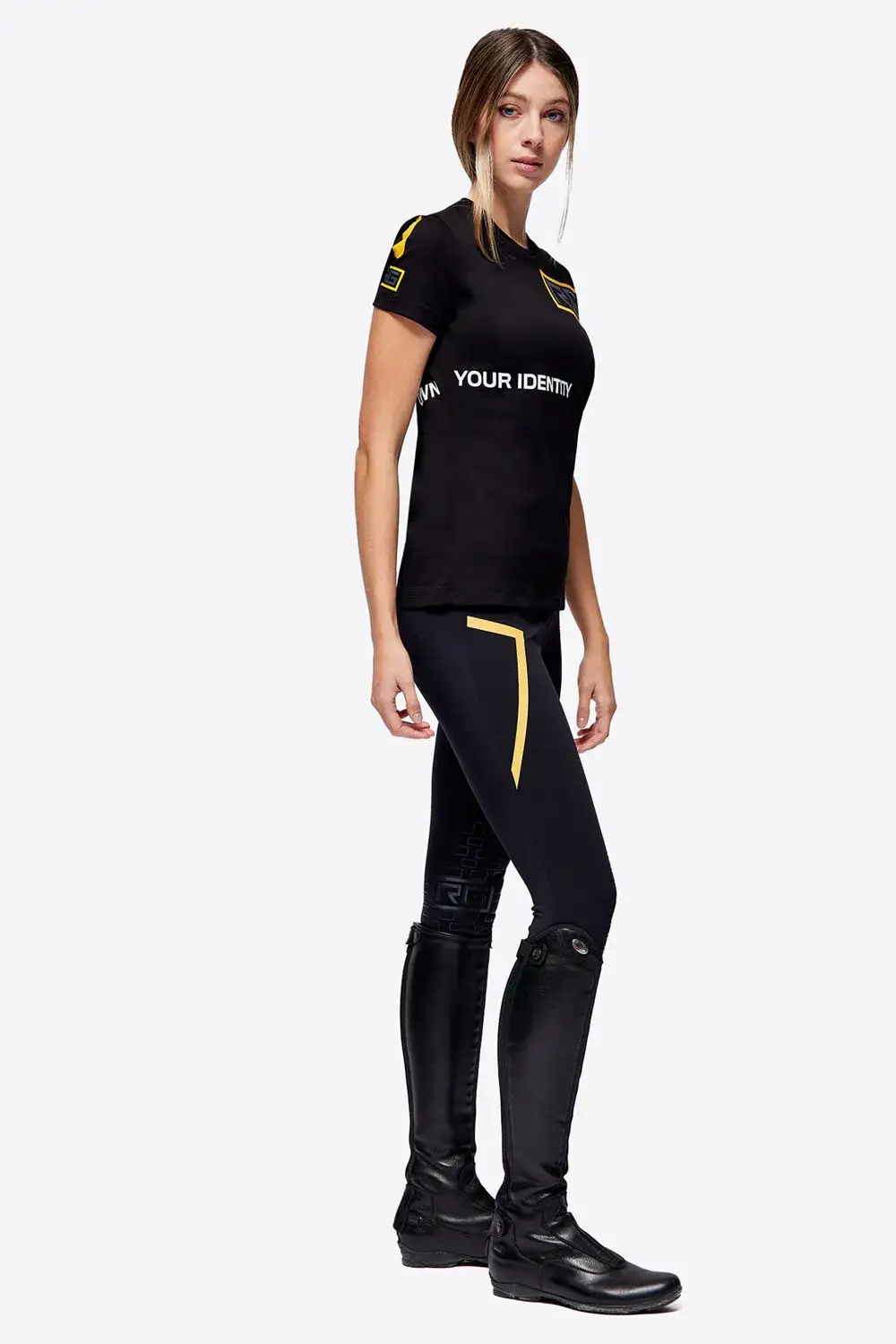 Rider's Gene RG OYI Cotton T-Shirt BLACK-2