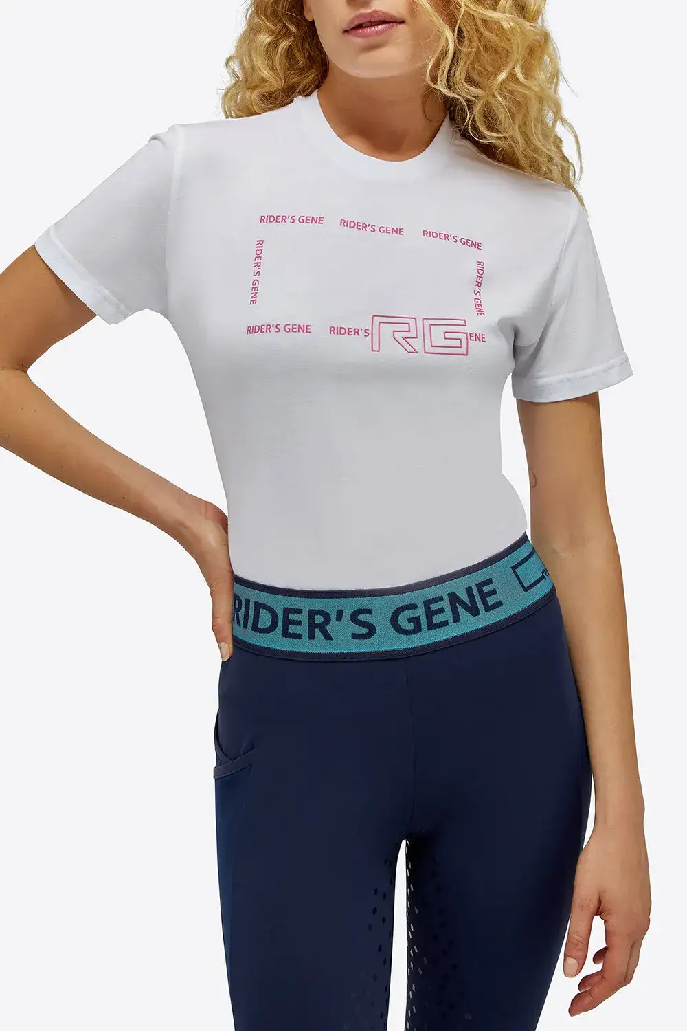 Rider's Gene Rider's Gene woman Cotton T-shirt WHITE-3