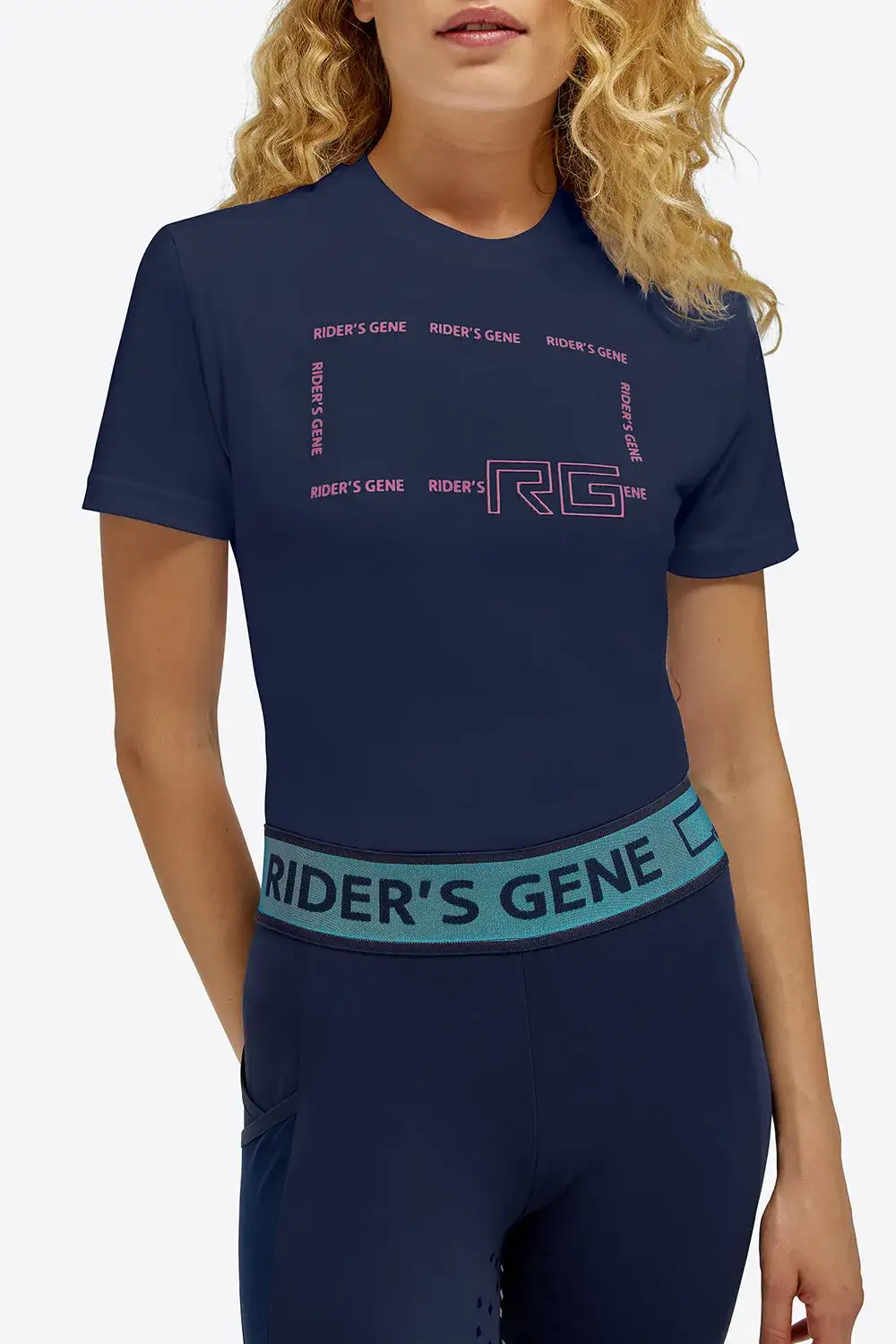 Rider's Gene Rider's Gene woman Cotton T-shirt ROYAL BLUE-2