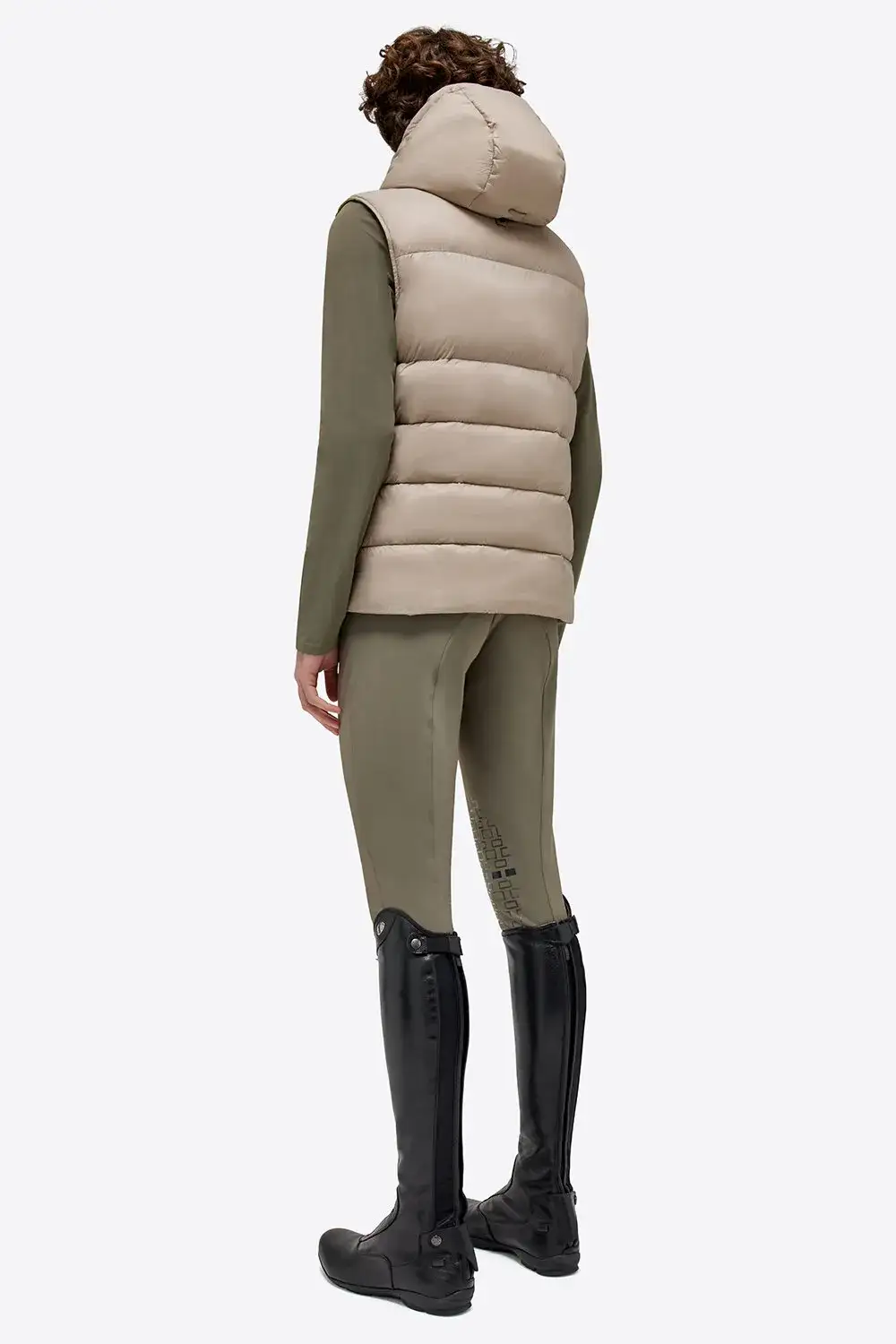 Rider's Gene Lightweight Padded Jersey and Nylon Quilted RG Vest 1005 HAZELNUT-3