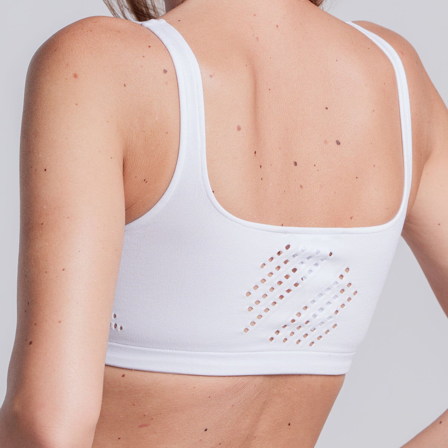 Cavalleria Toscana Cavalleria Toscana Women's Technical Knit Sports Bra WHITE-2