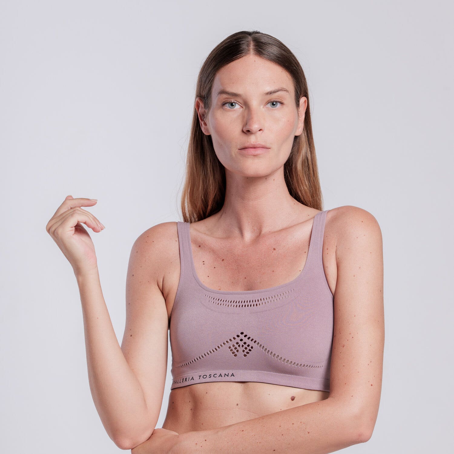 Cavalleria Toscana Cavalleria Toscana Women's Technical Knit Sports Bra GRAPE SHAKE-1