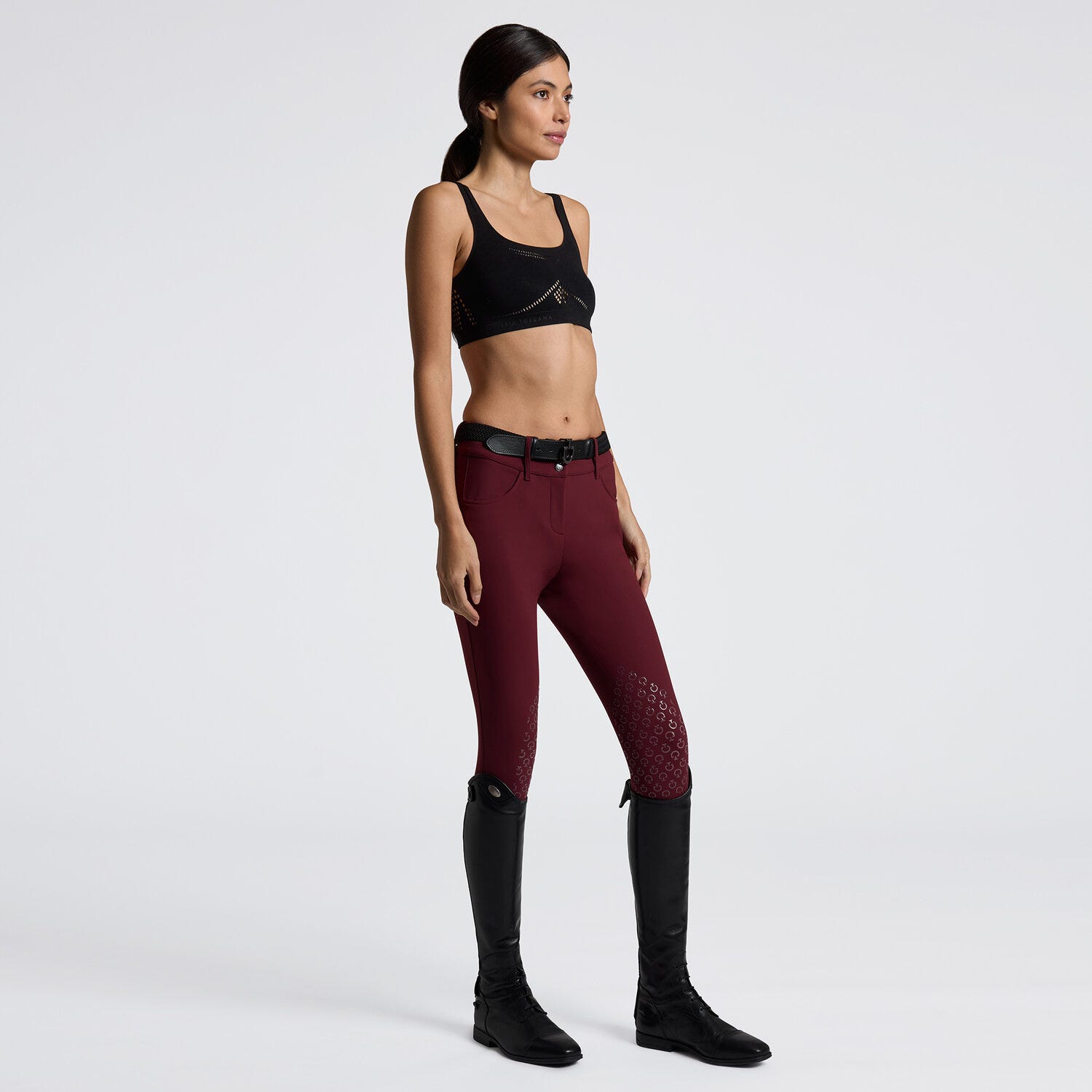 Cavalleria Toscana Women's Technical Knit Sports Bra