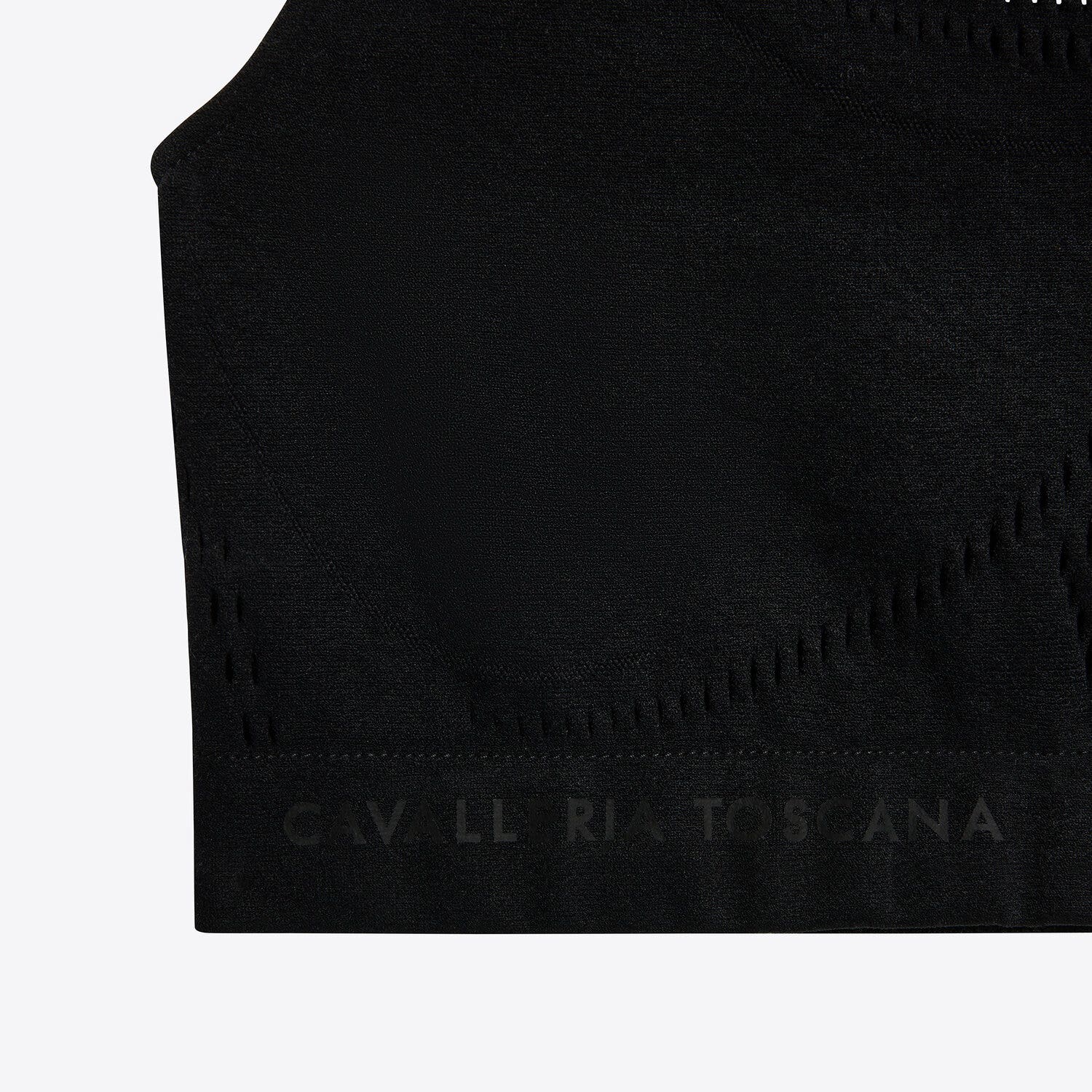 Cavalleria Toscana Cavalleria Toscana Women's Technical Knit Sports Bra BLACK-2