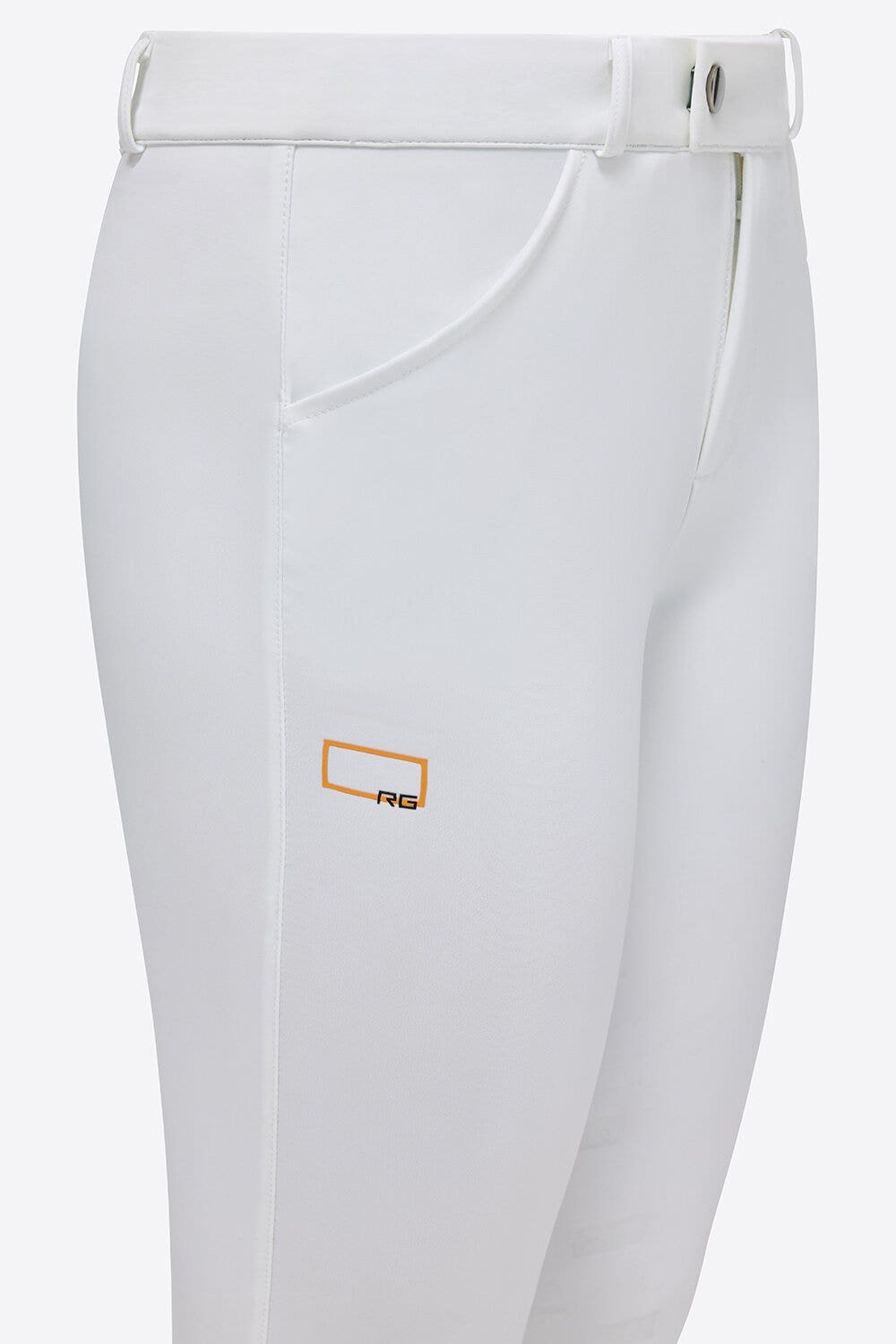 Rider's Gene Rider's Gene Unisex Full Grip Breeches for kids WHITE-2