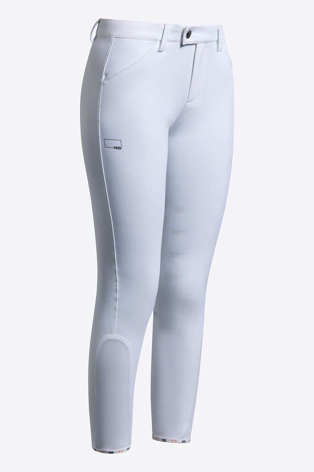 Rider's Gene Rider's Gene Unisex Full Grip Breeches for kids WHITE-1
