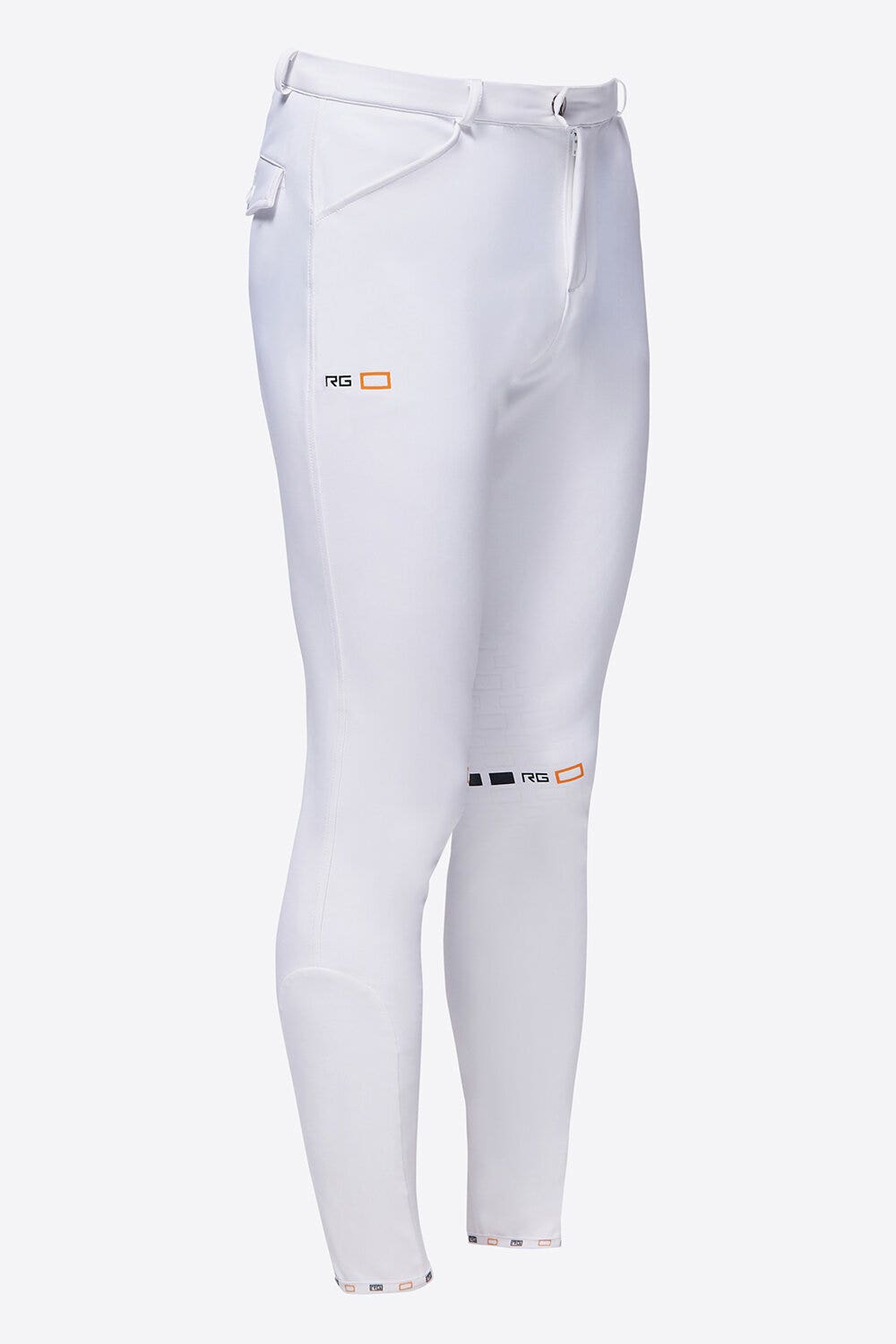 Rider's Gene RG Knee Grip Men's Riding Breeches WHITE-1