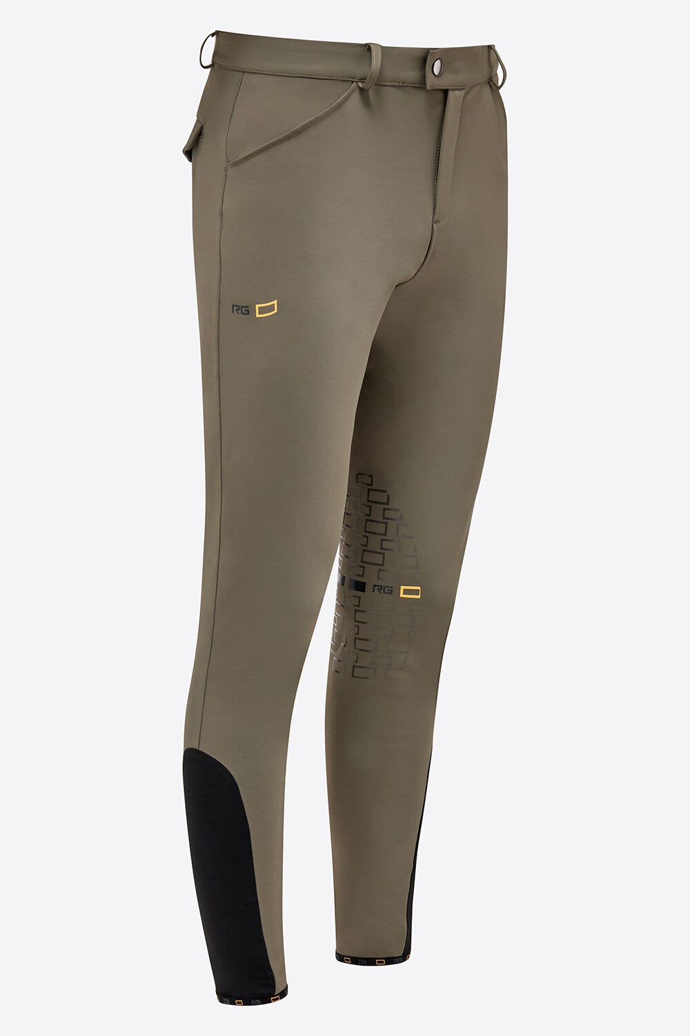 Rider's Gene RG Knee Grip Men's Riding Breeches VERDE BANDIERA-1