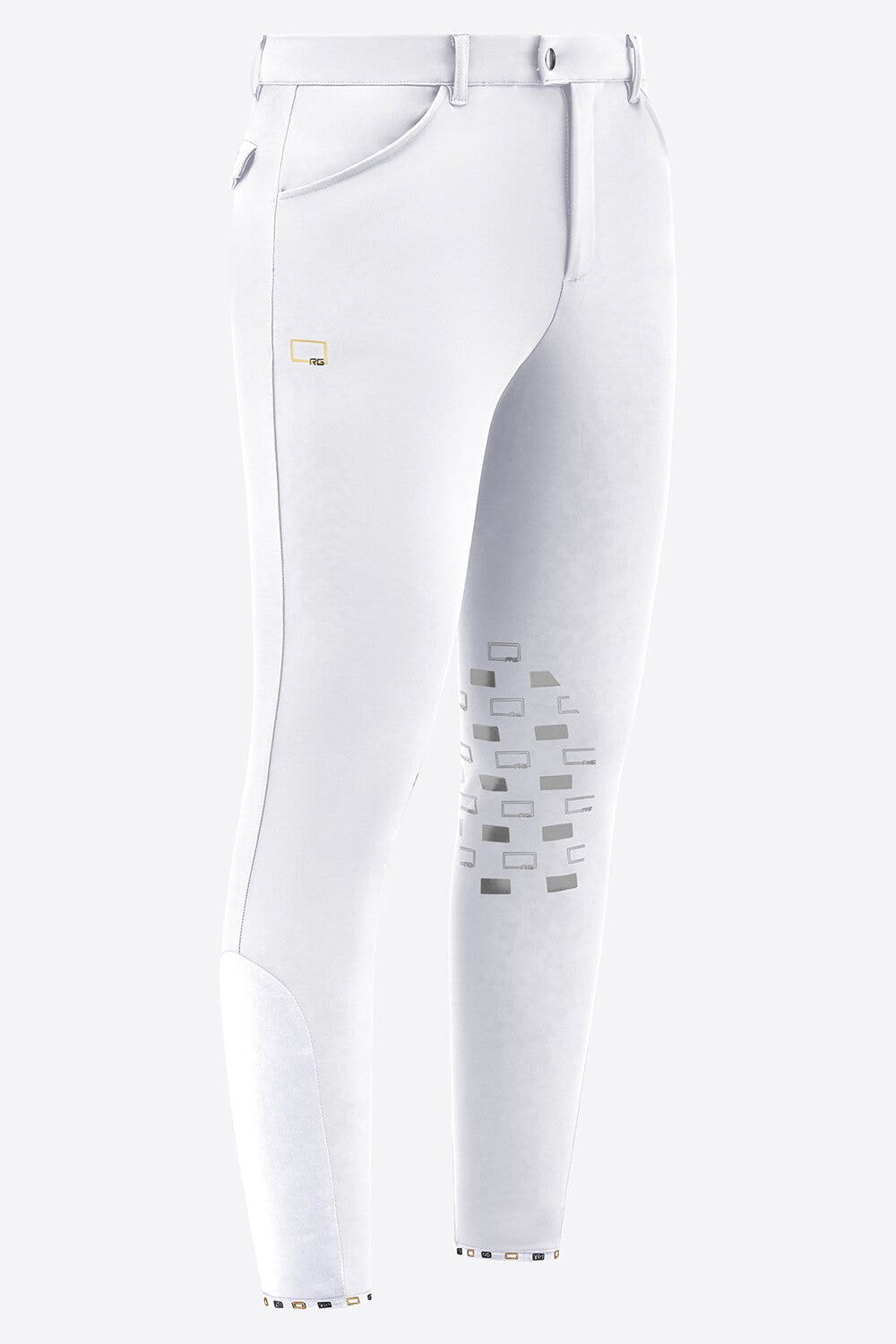 Rider's Gene Rider's Gene men's knee grip jumping breeches WHITE-1