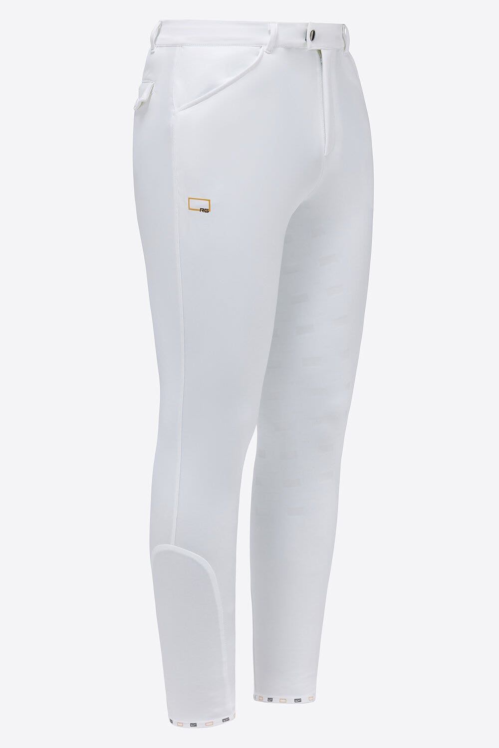 Rider's Gene Rider's Gene men's full grip dressage breeches WHITE-1