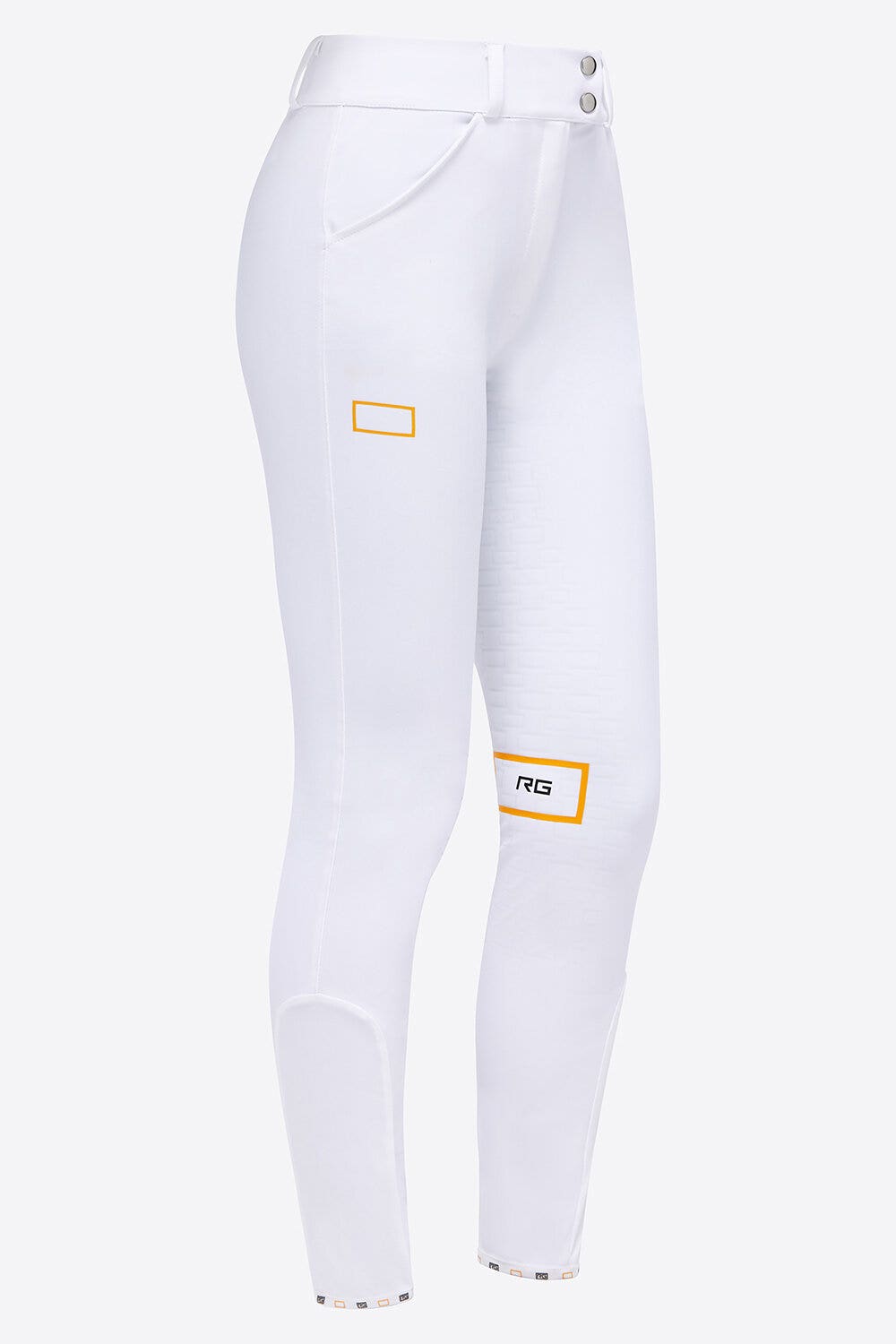 Rider's Gene RG Hight Waist Full Grip Riding Breeches WHITE-1