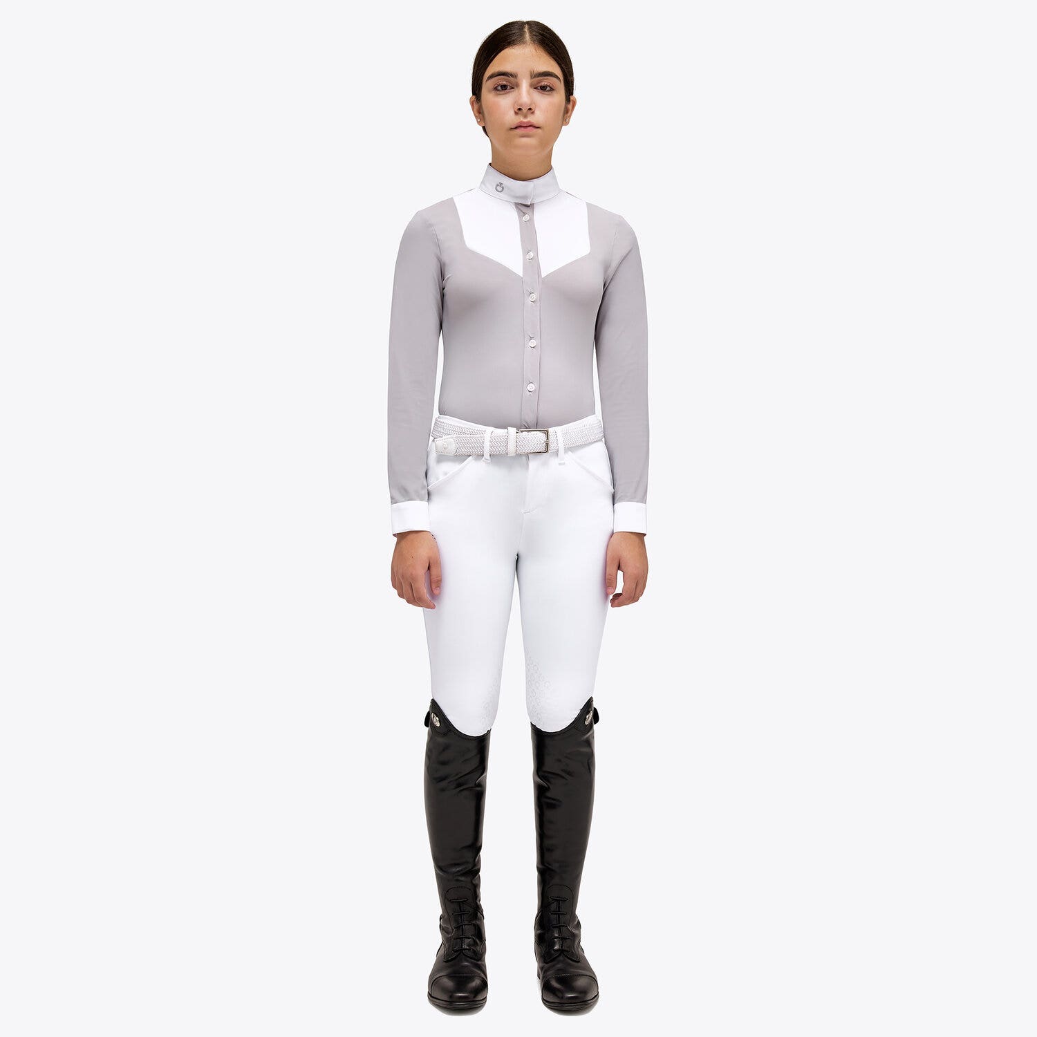 Cavalleria Toscana Jersey Competition Shirt LIGHT GREY-1