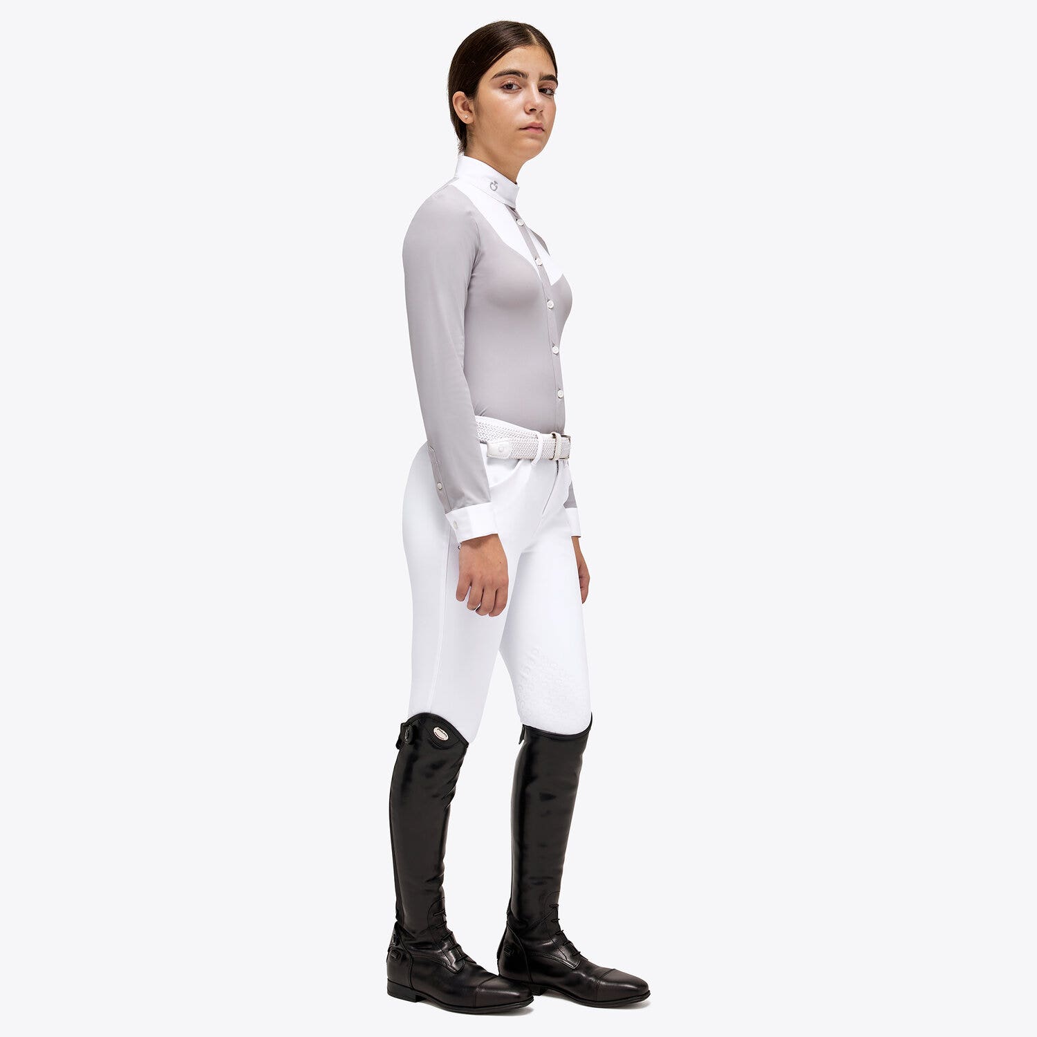 Cavalleria Toscana Jersey Competition Shirt LIGHT GREY-2