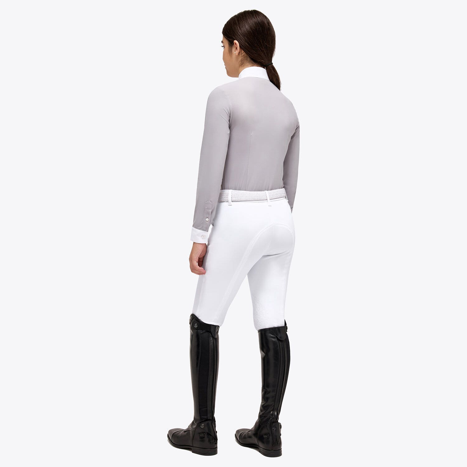 Cavalleria Toscana Jersey Competition Shirt LIGHT GREY-3