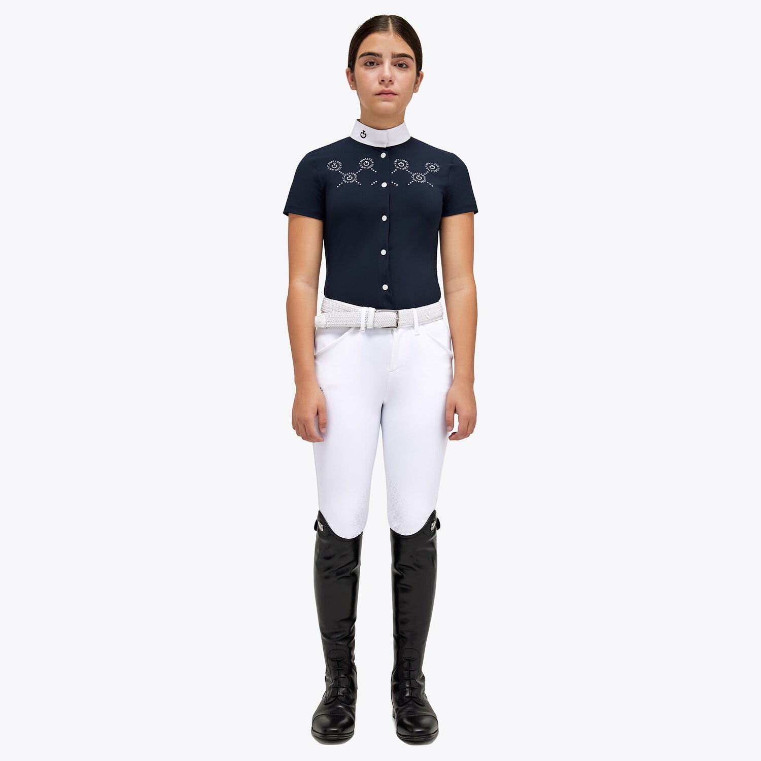 Cavalleria Toscana CT Mini Orbit jersey Competition Shirt OCEAN BLUE-1