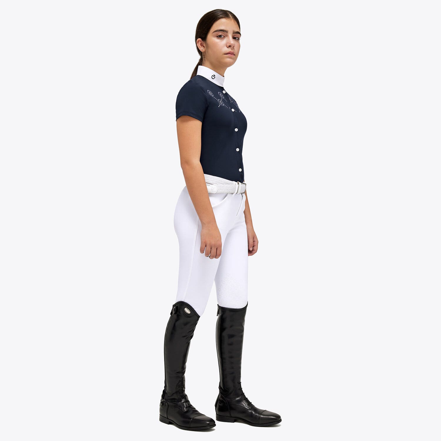 Cavalleria Toscana CT Mini Orbit jersey Competition Shirt OCEAN BLUE-2