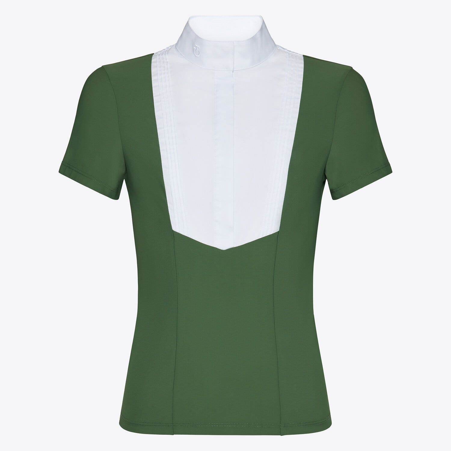 Cavalleria Toscana Cavalleria Toscana Girl's competition shirt FOREST GREEN-1