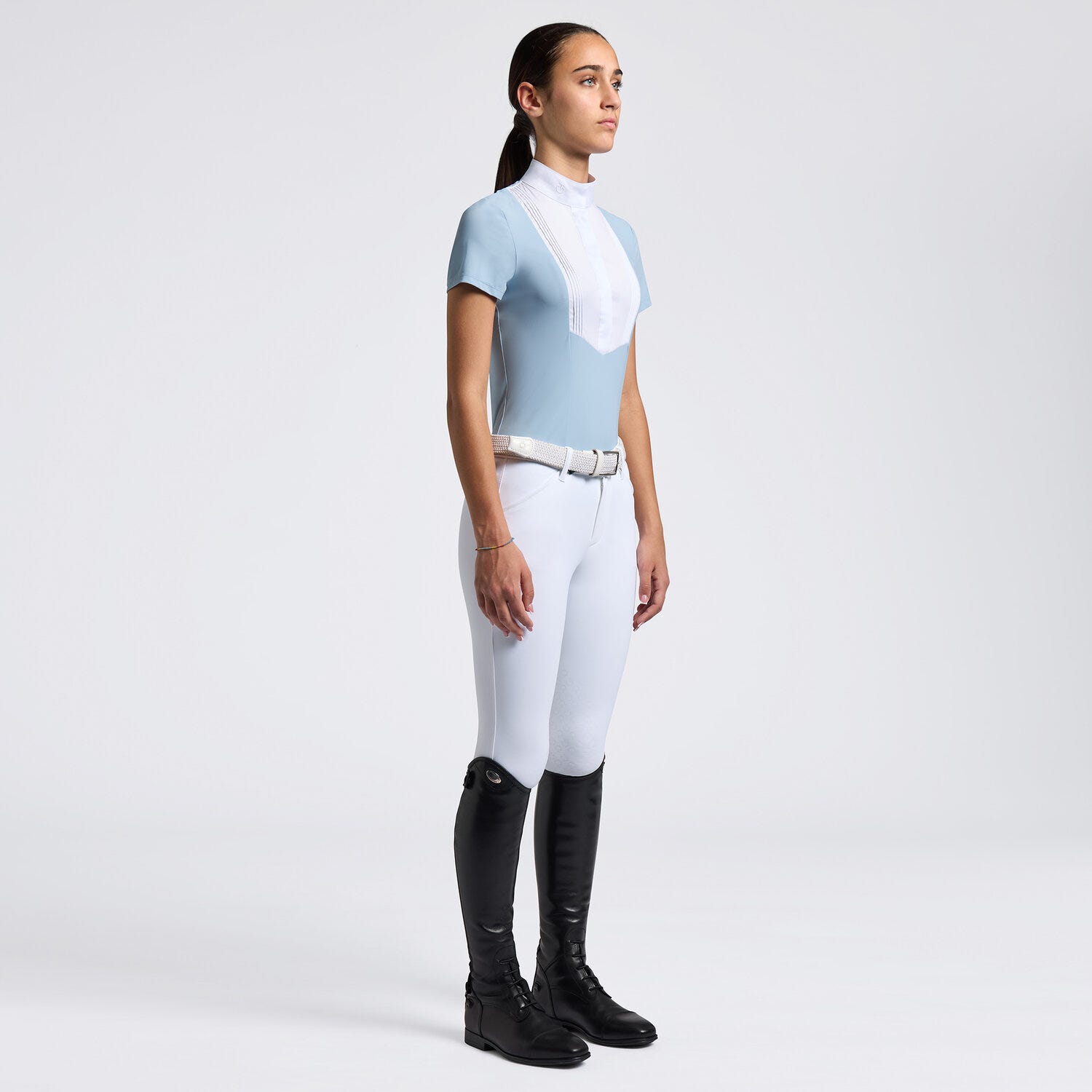 Cavalleria Toscana Girls' Short-Sleeve Jersey Competition Shirt