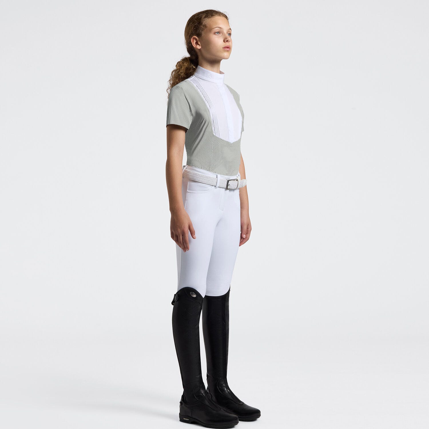 Cavalleria Toscana Girls' Short-Sleeve Jersey Competition Shirt