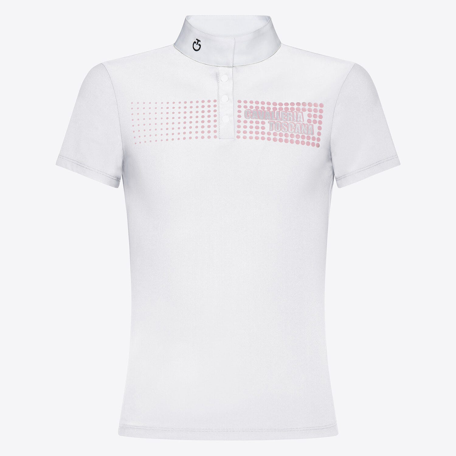 Cavalleria Toscana Girl's Competition Shirt in Technical Jersey with Buttons