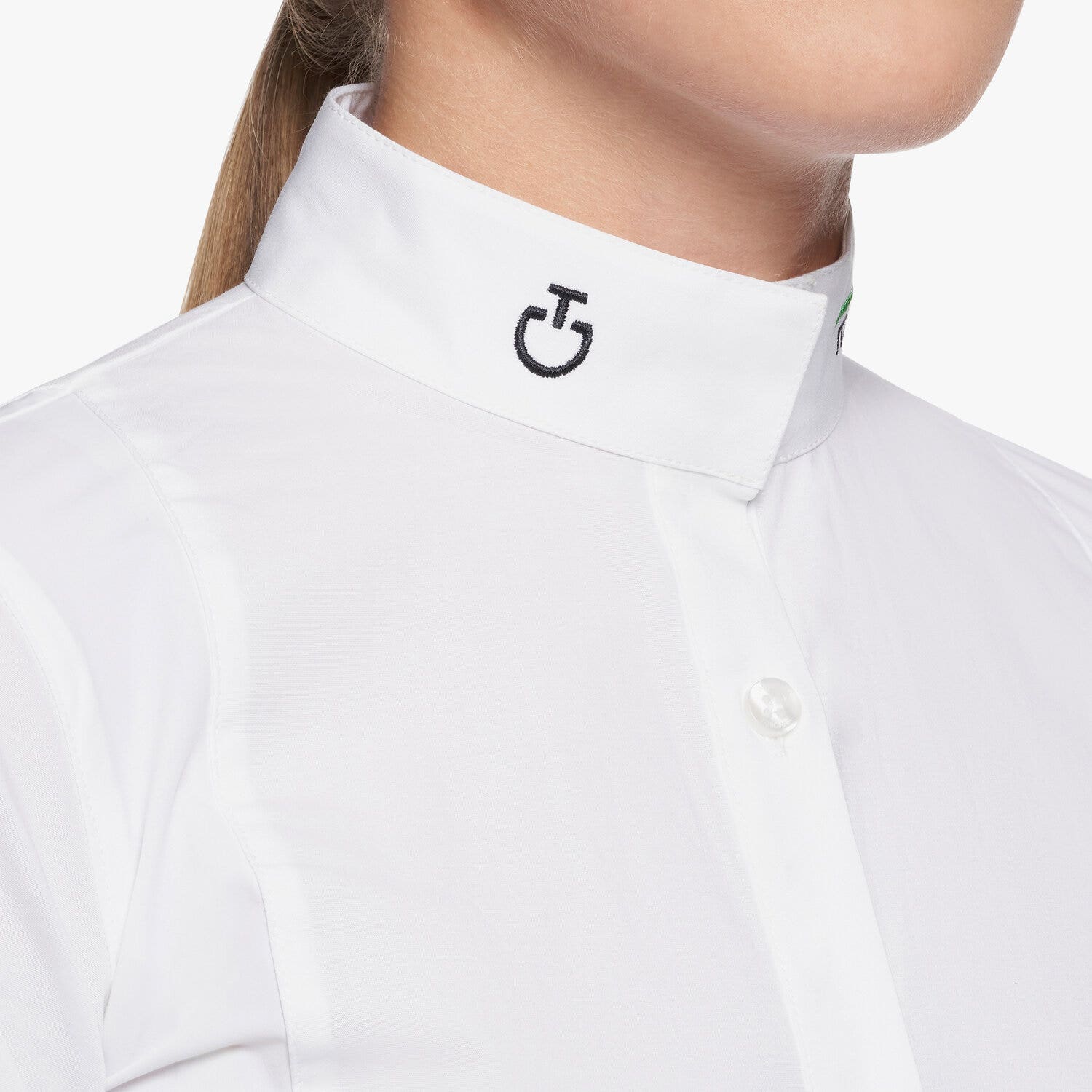 Cavalleria Toscana FISE GIRL'S SHIRT WHITE-4