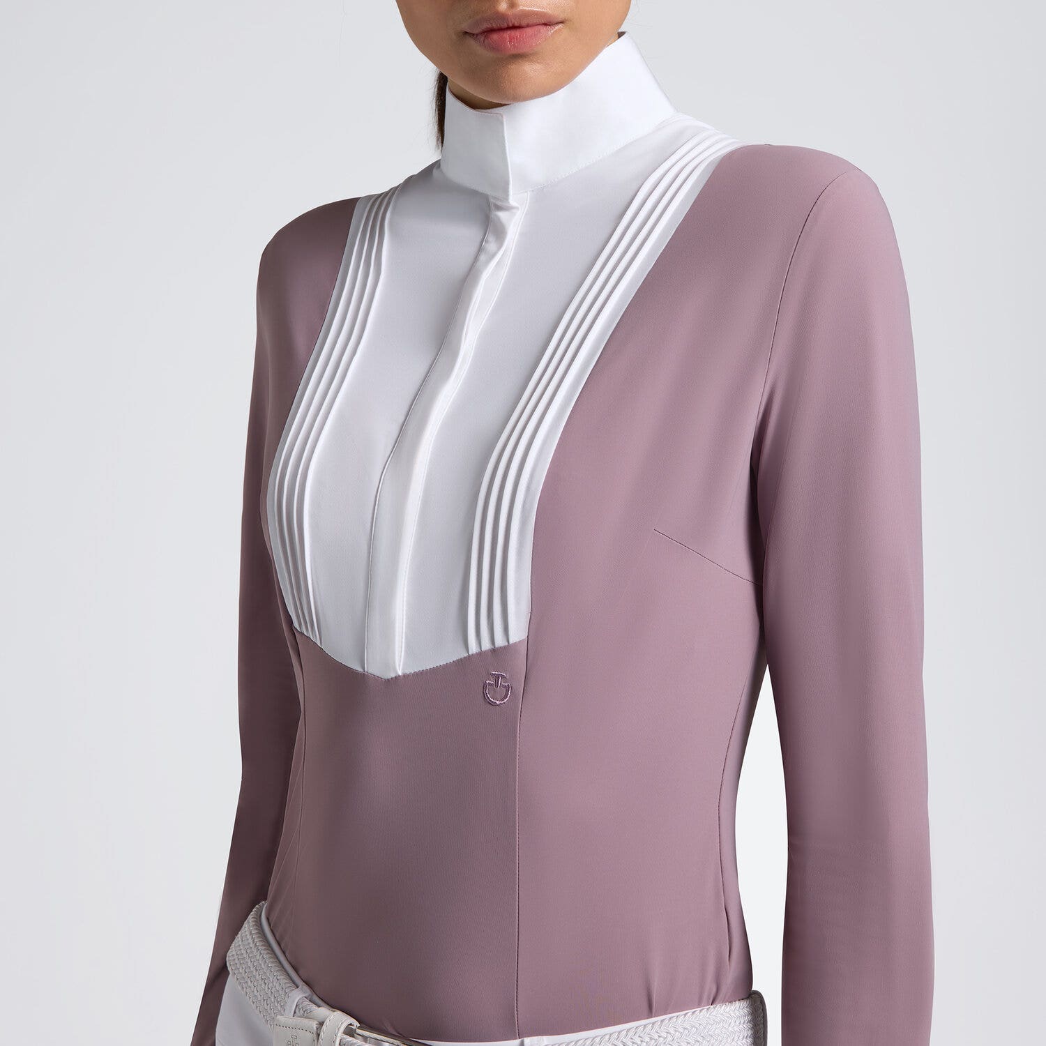 Cavalleria Toscana Women’s long-sleeve competition shirt GRAPE SHAKE-3