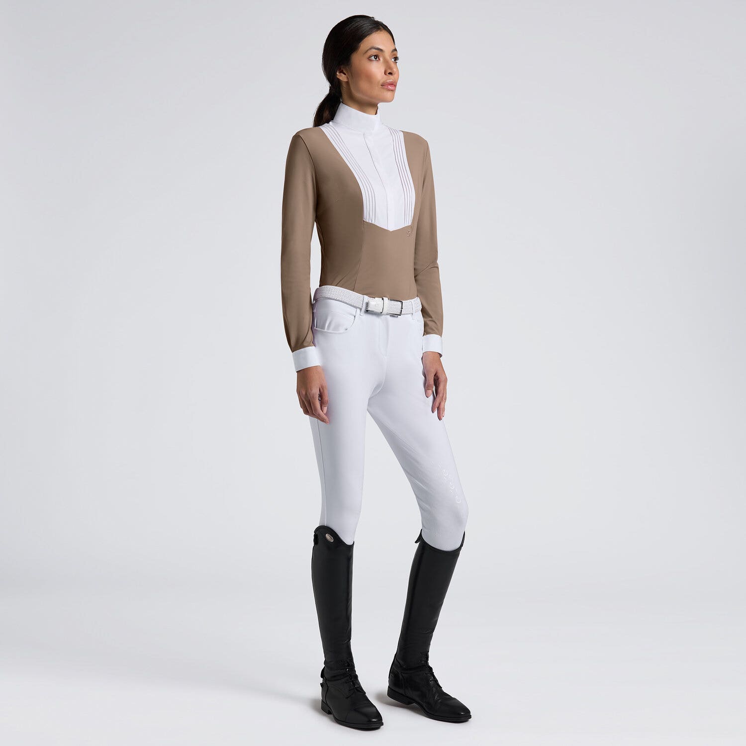 Cavalleria Toscana Cavalleria Toscana Women's competition shirt WALNUT-1