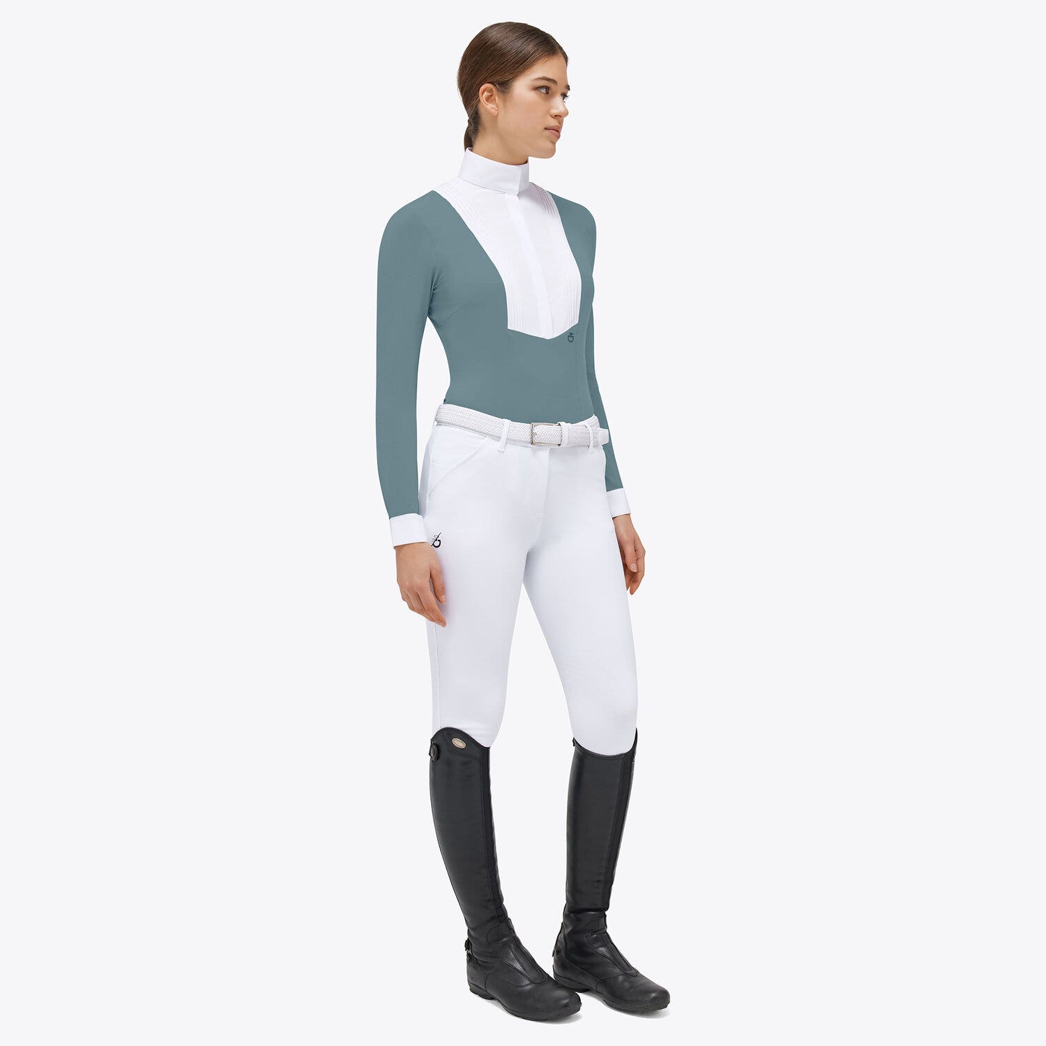 Cavalleria Toscana Women's competition shirt PETROLEUM-1