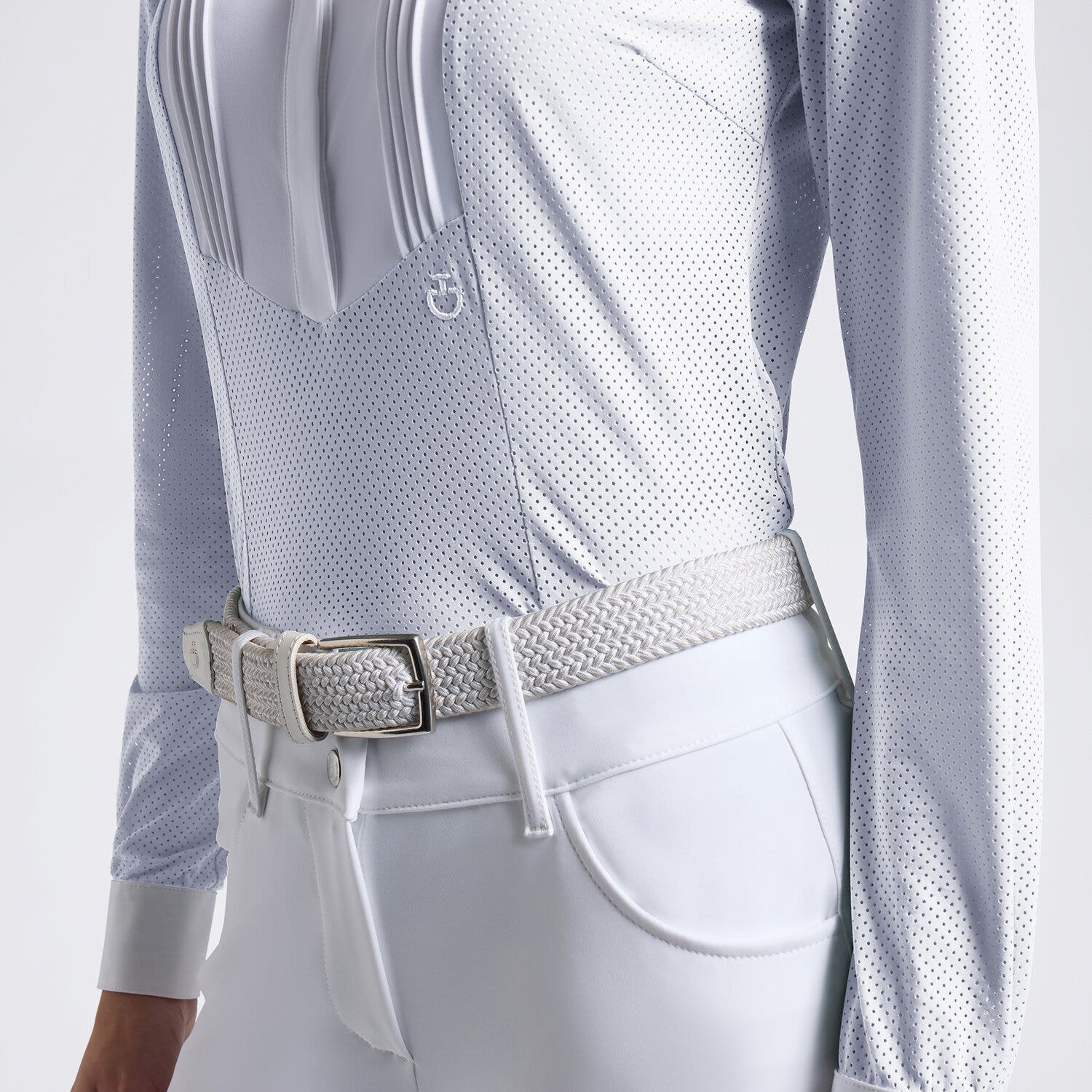 Cavalleria Toscana Women's competition shirt WHITE-3