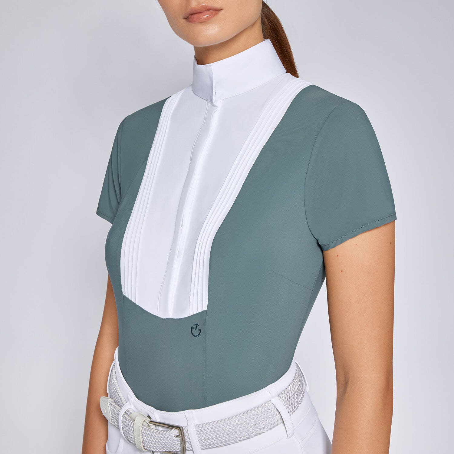 Cavalleria Toscana Women's competition shirt PETROLEUM-3
