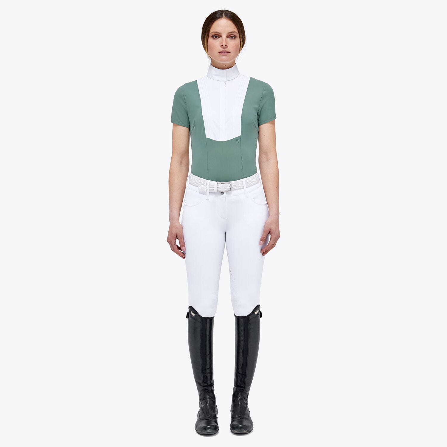 Cavalleria Toscana Women's Competition Shirt in Technical Jersey with buttons